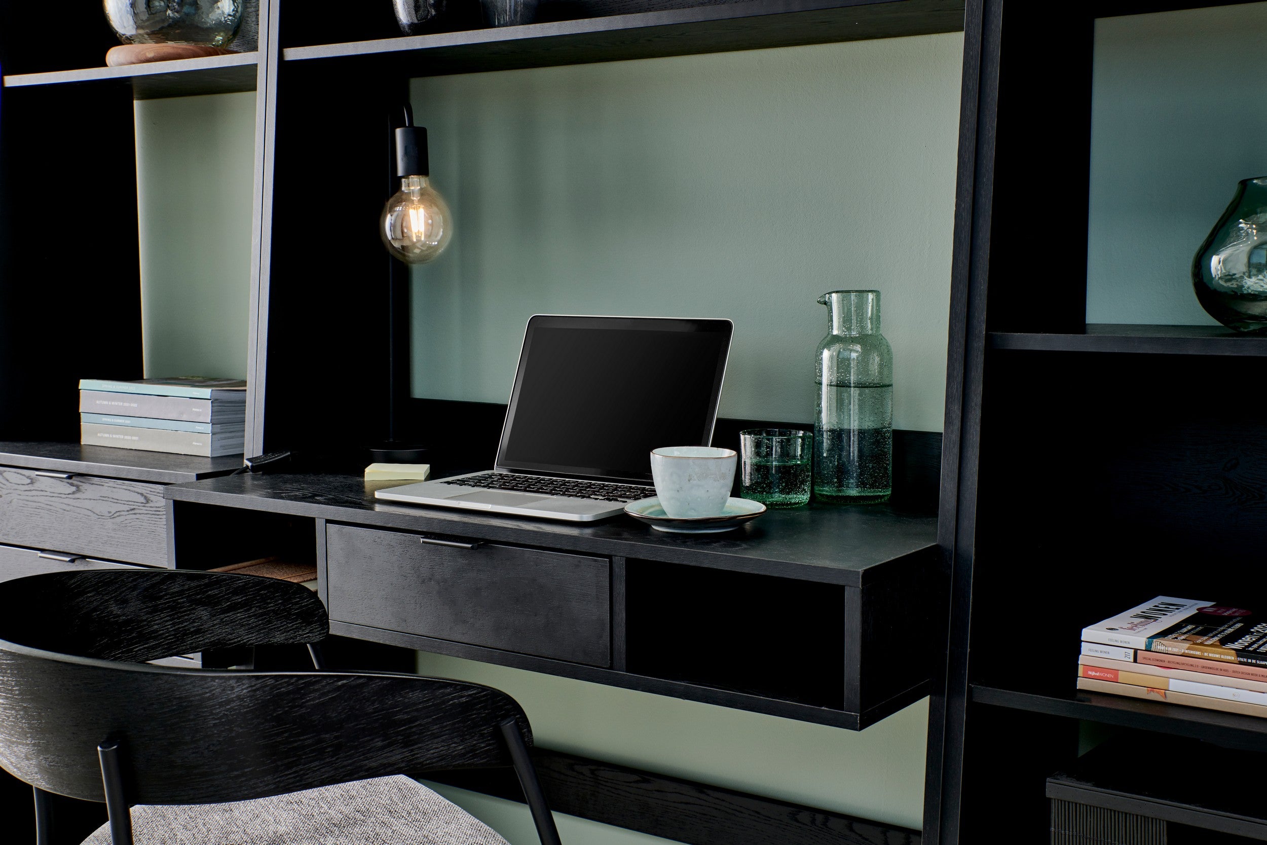 Glass light green - set of 6