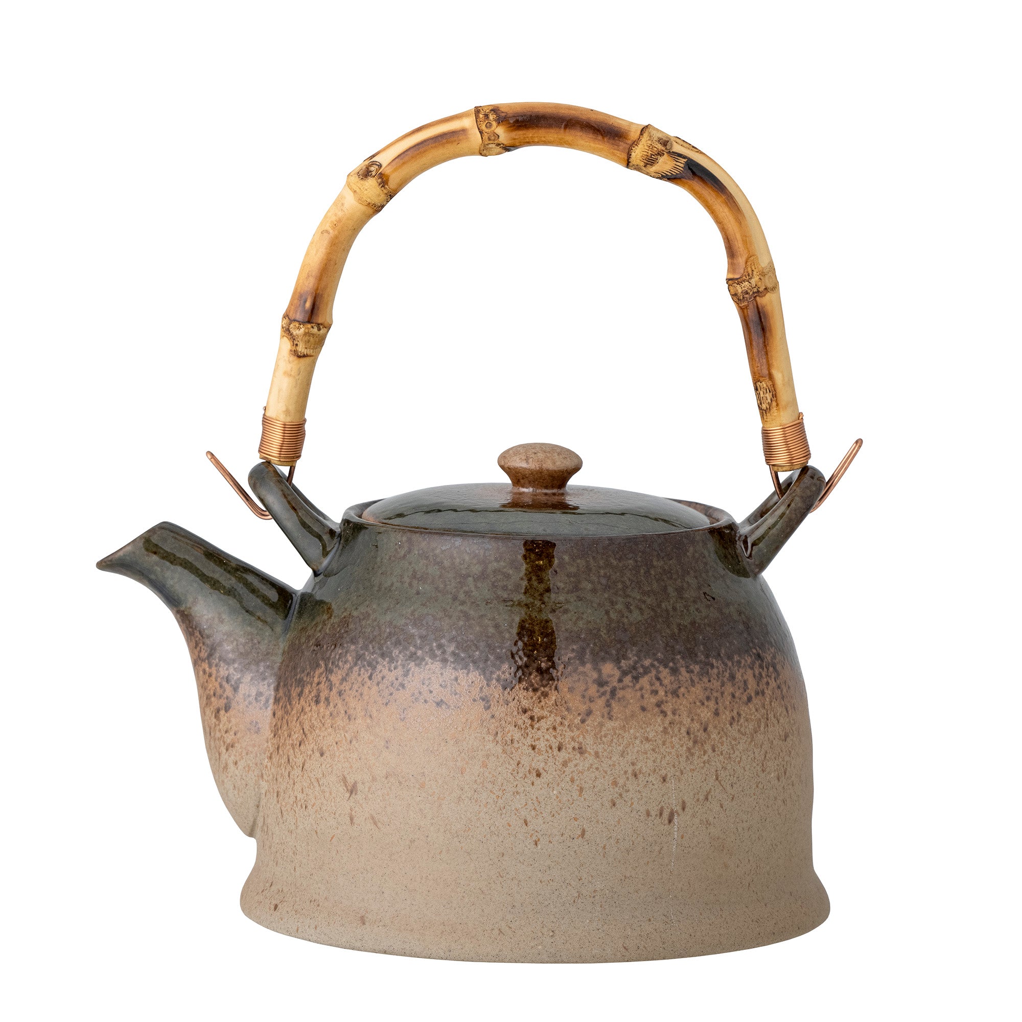 Aura teapot moss green