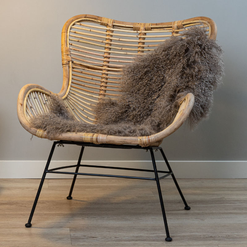 Tibetan sheepskin - Taupe - M