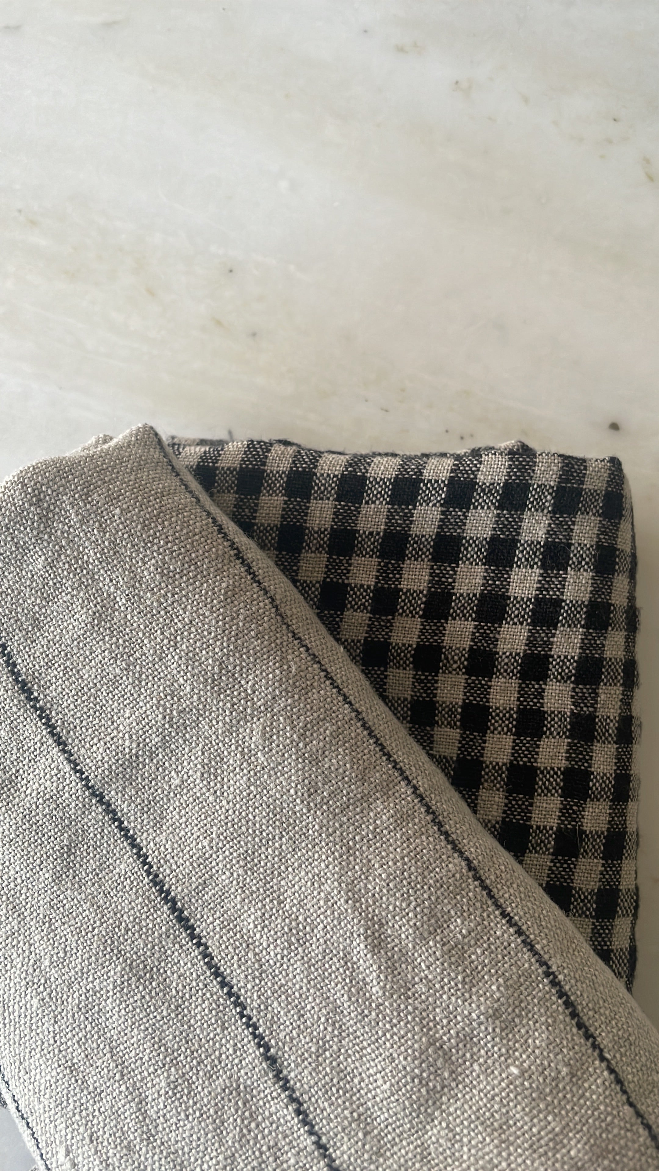 Kitchen towel beige-stripes