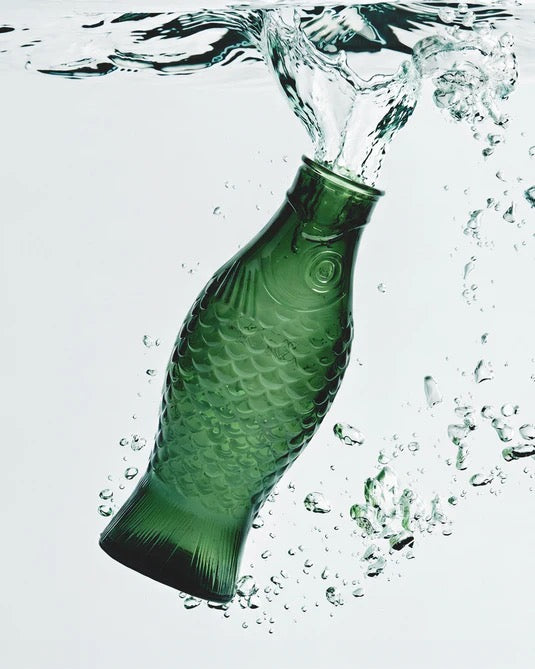 Carafe 'Fish & Fish' Paola Navone - Dark green