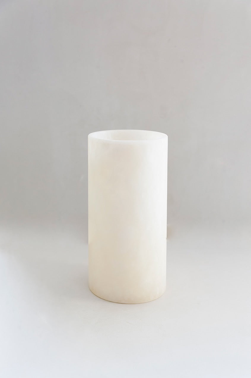Candle holder - Vase alabaster beige Alice