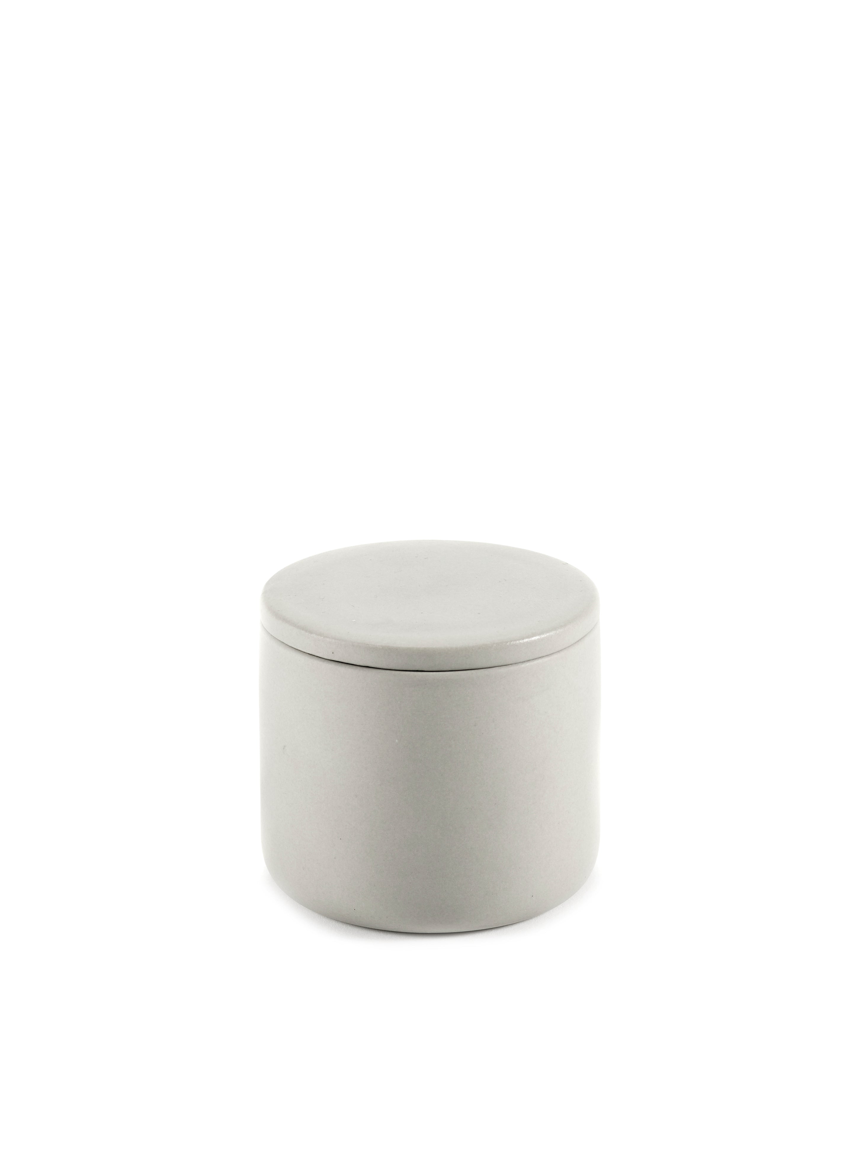 Small beige storage box with lid - Bertrand Lejoly
