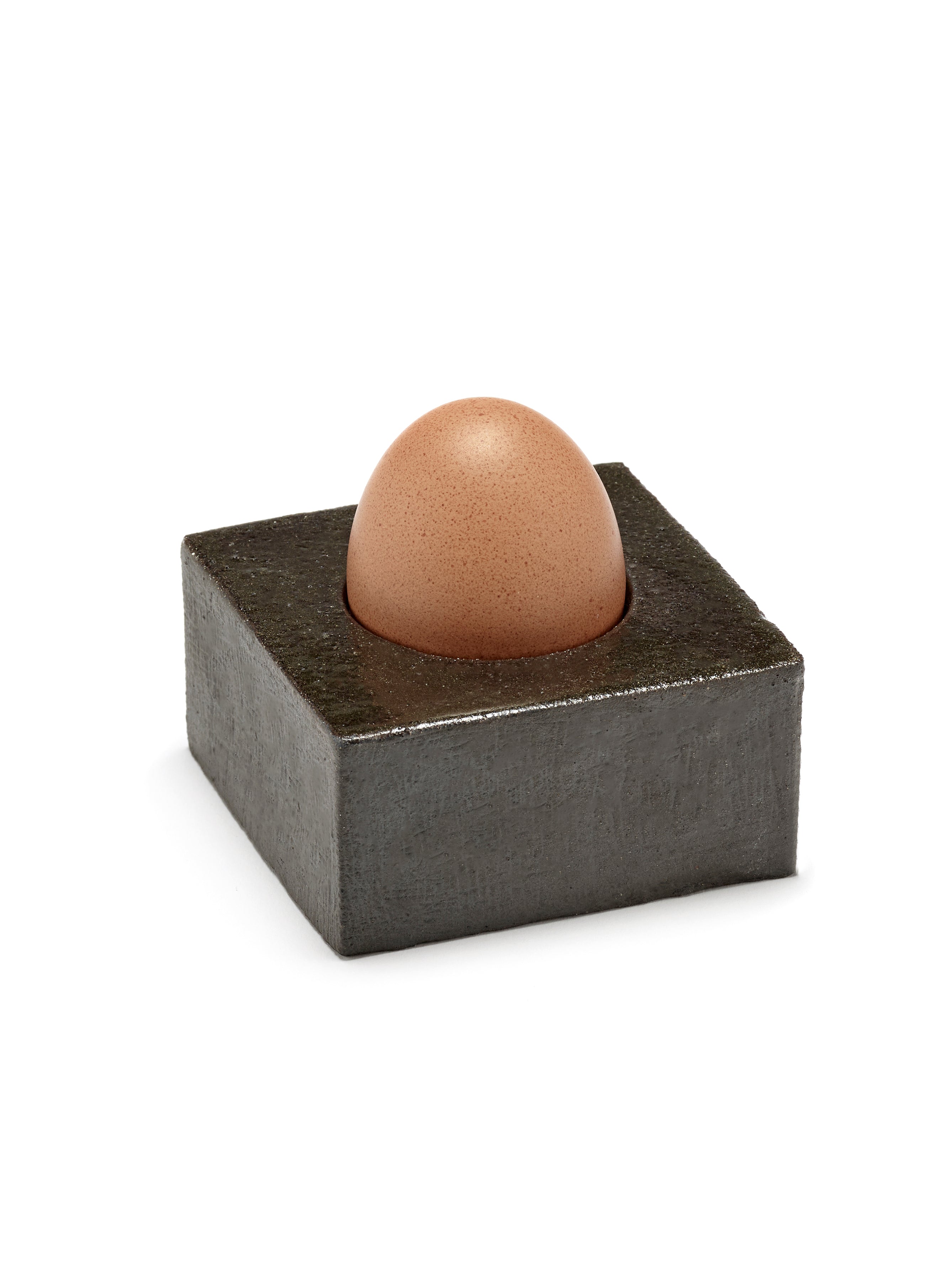 Egg cup Uovo black - set of 2