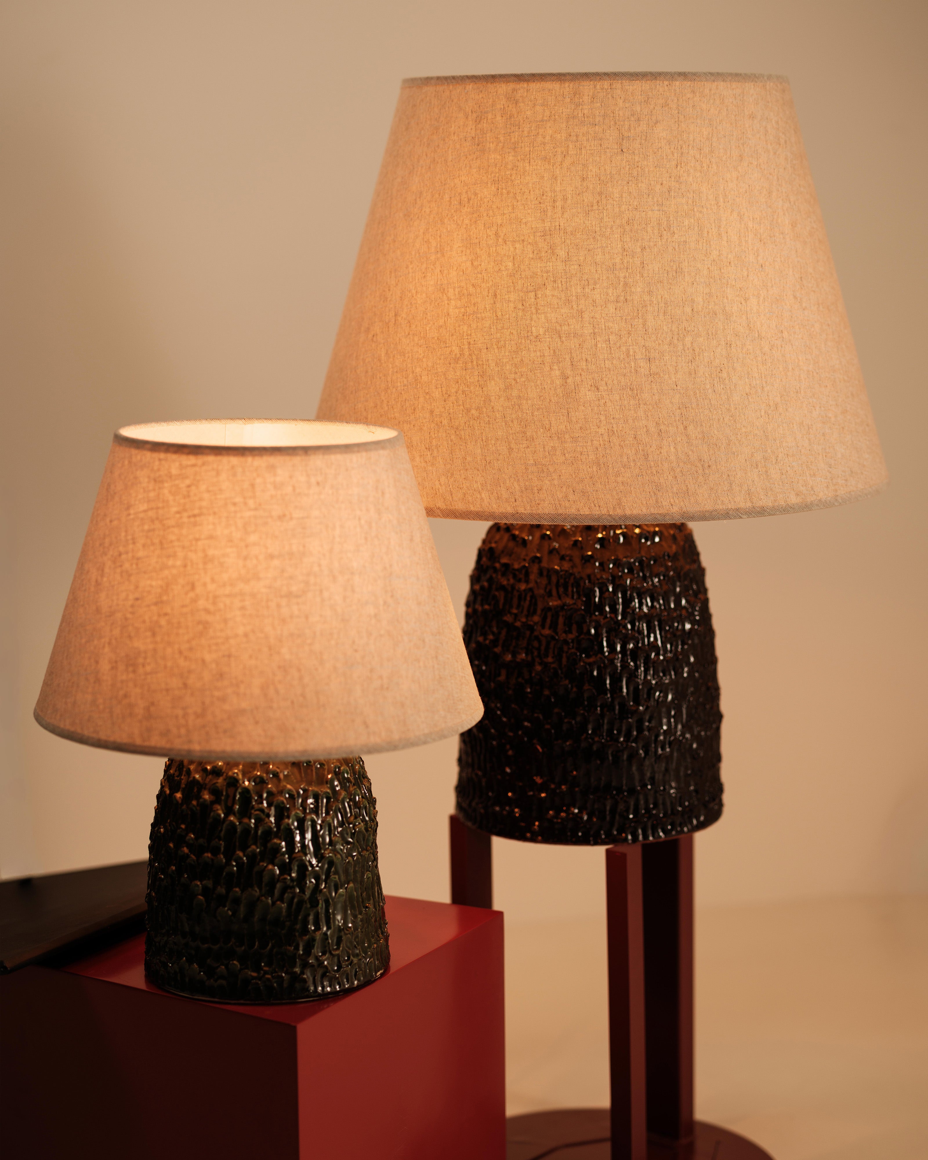Table lamp Tronco M - green
