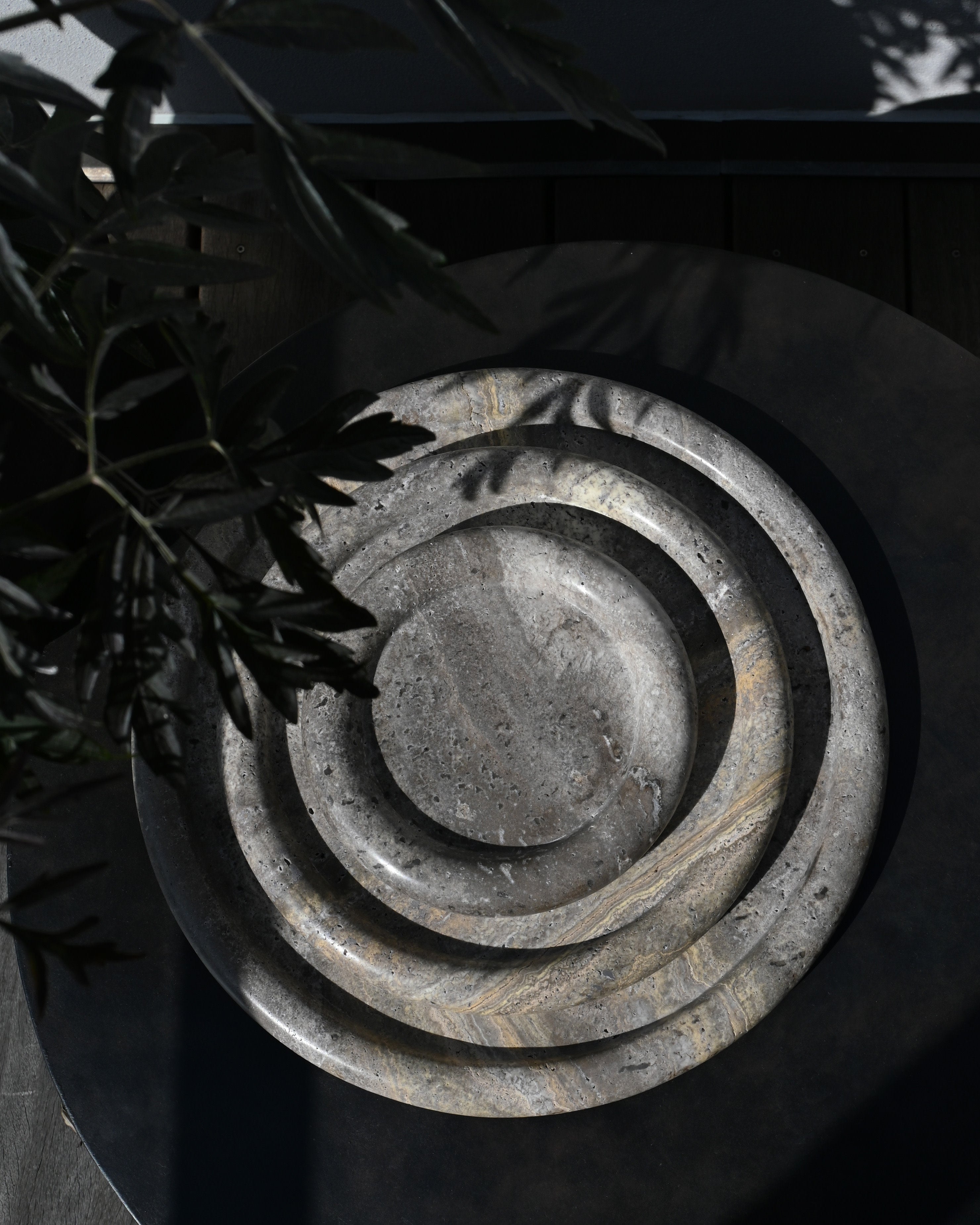 Enkei tray titanium travertine