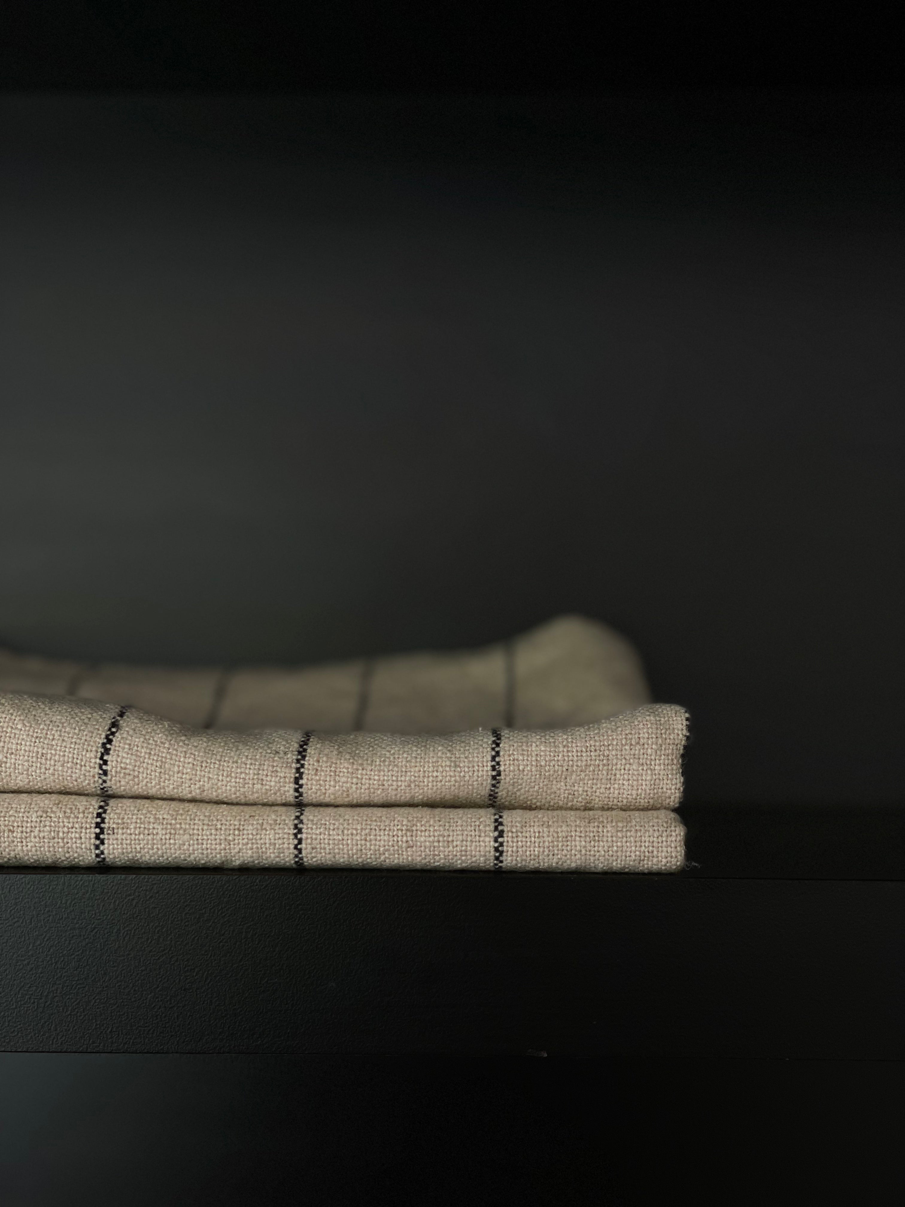 Kitchen towel beige-stripes