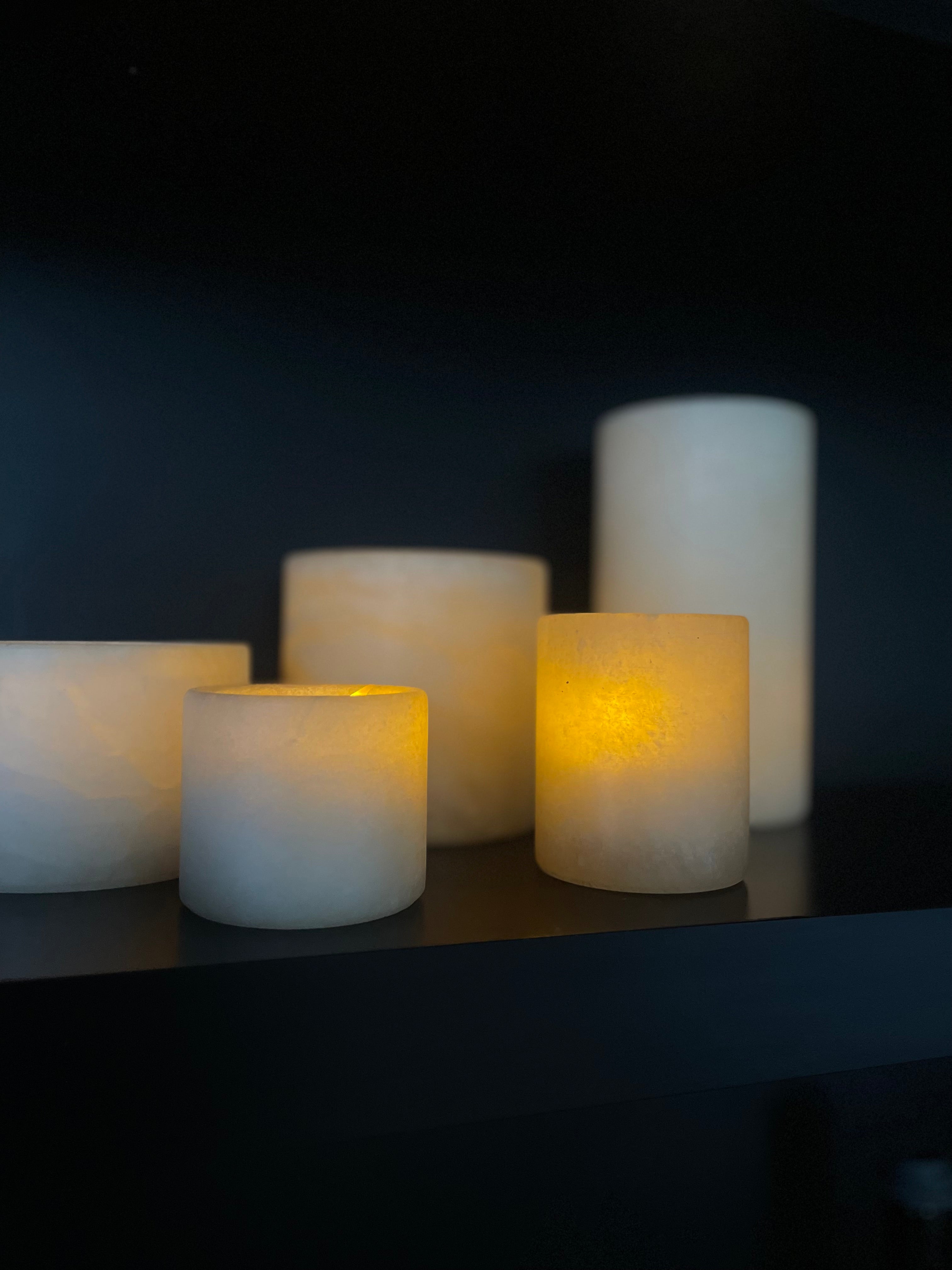 Kaarshouder albaster beige S