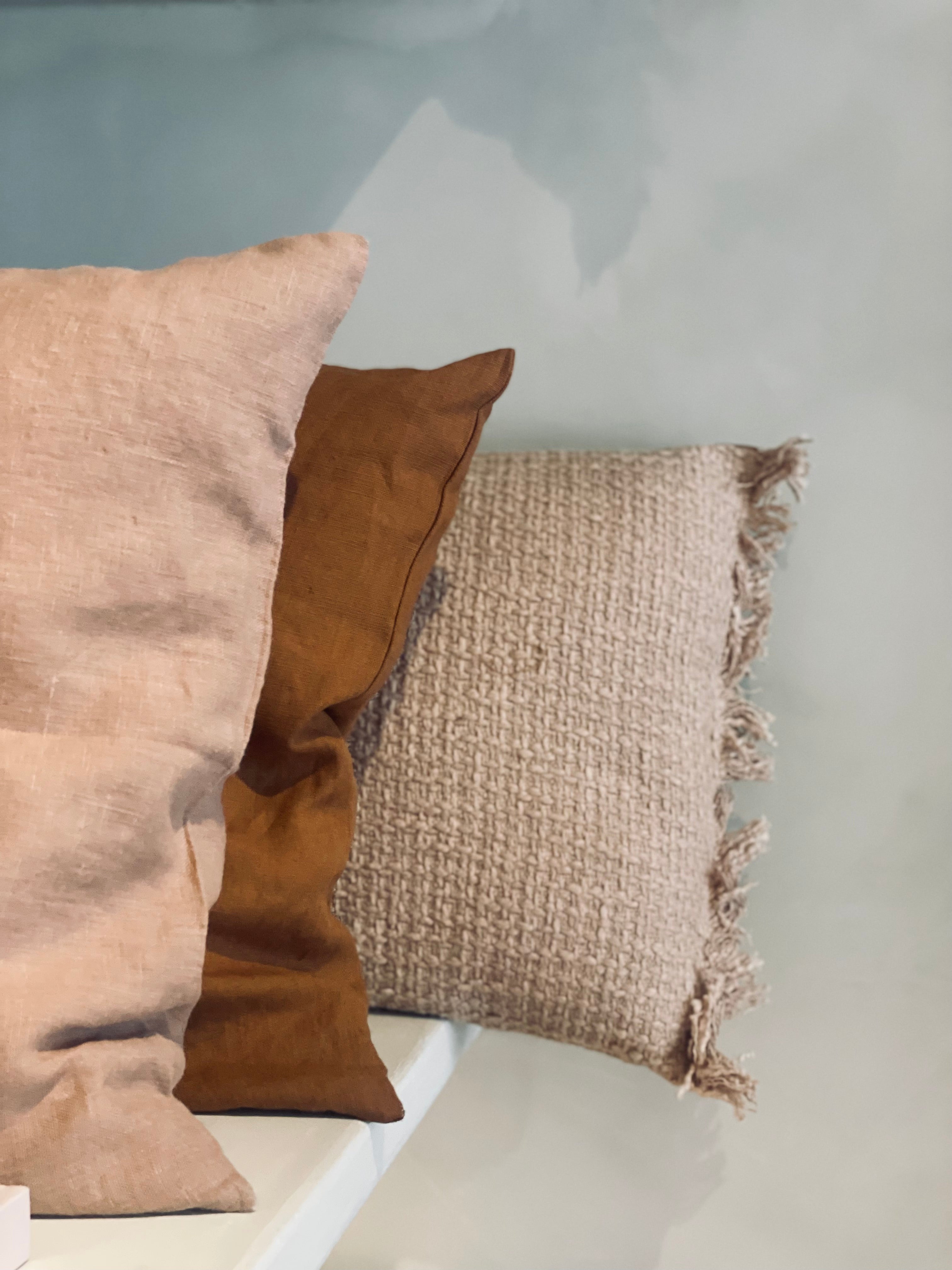 Linen pillow - Hazelnut