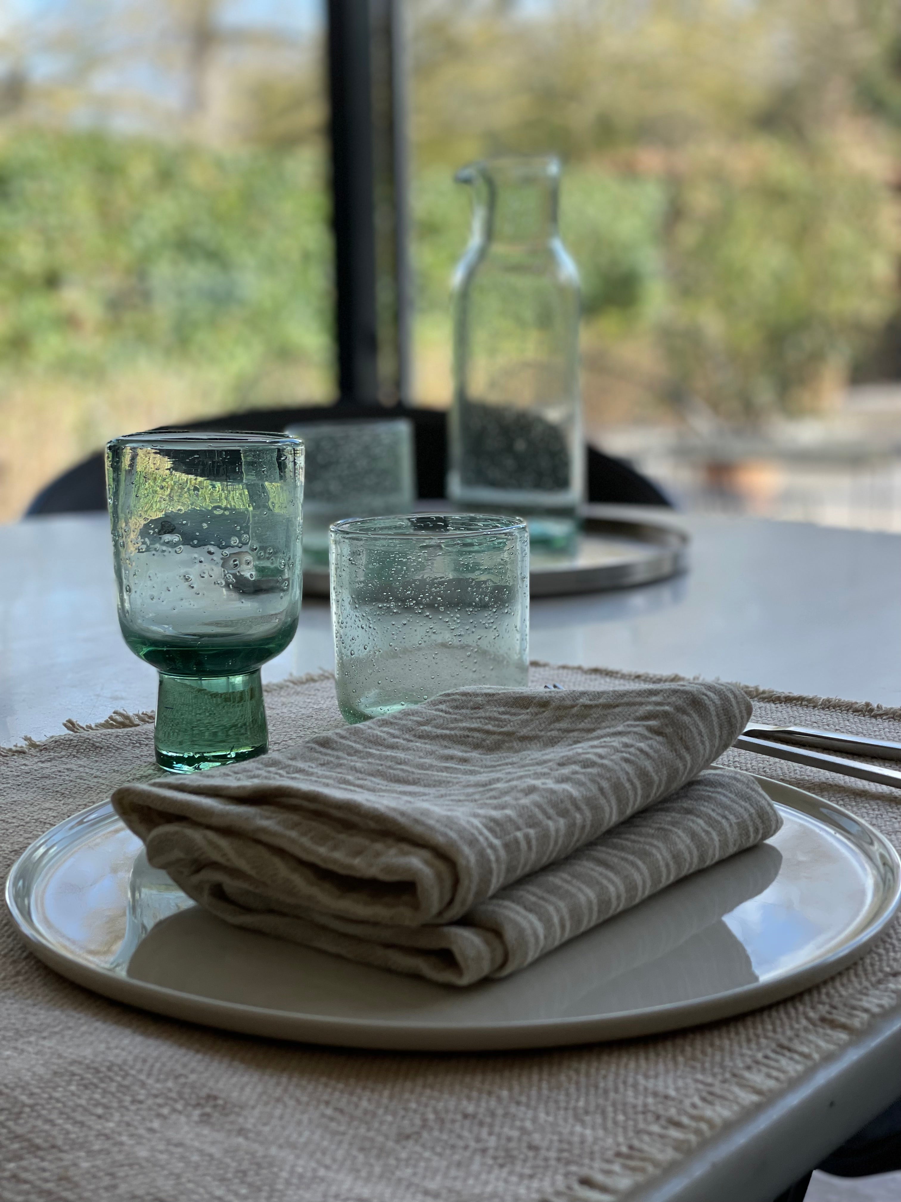 Servet - set van 6 - beige