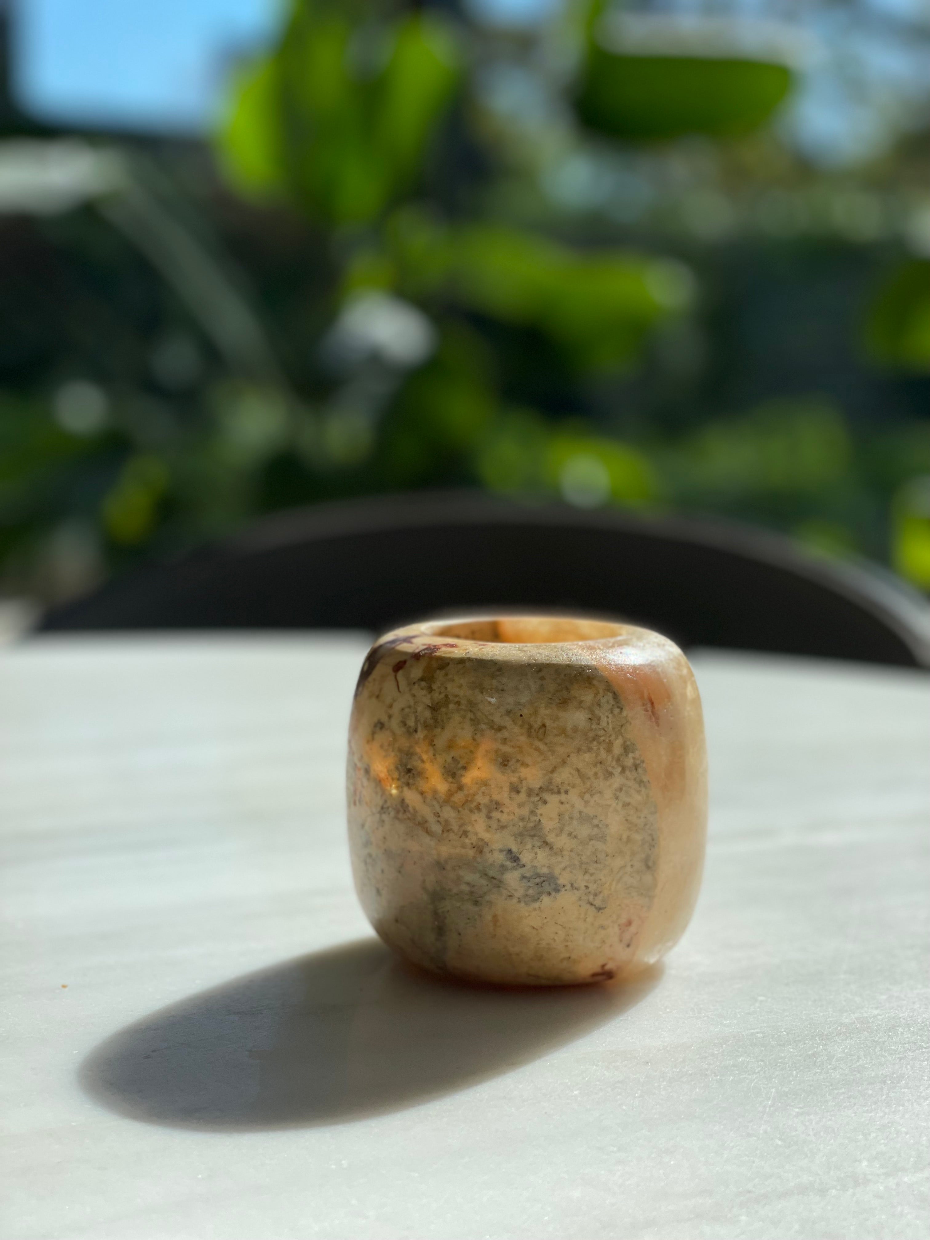 Egyptian alabaster sphere