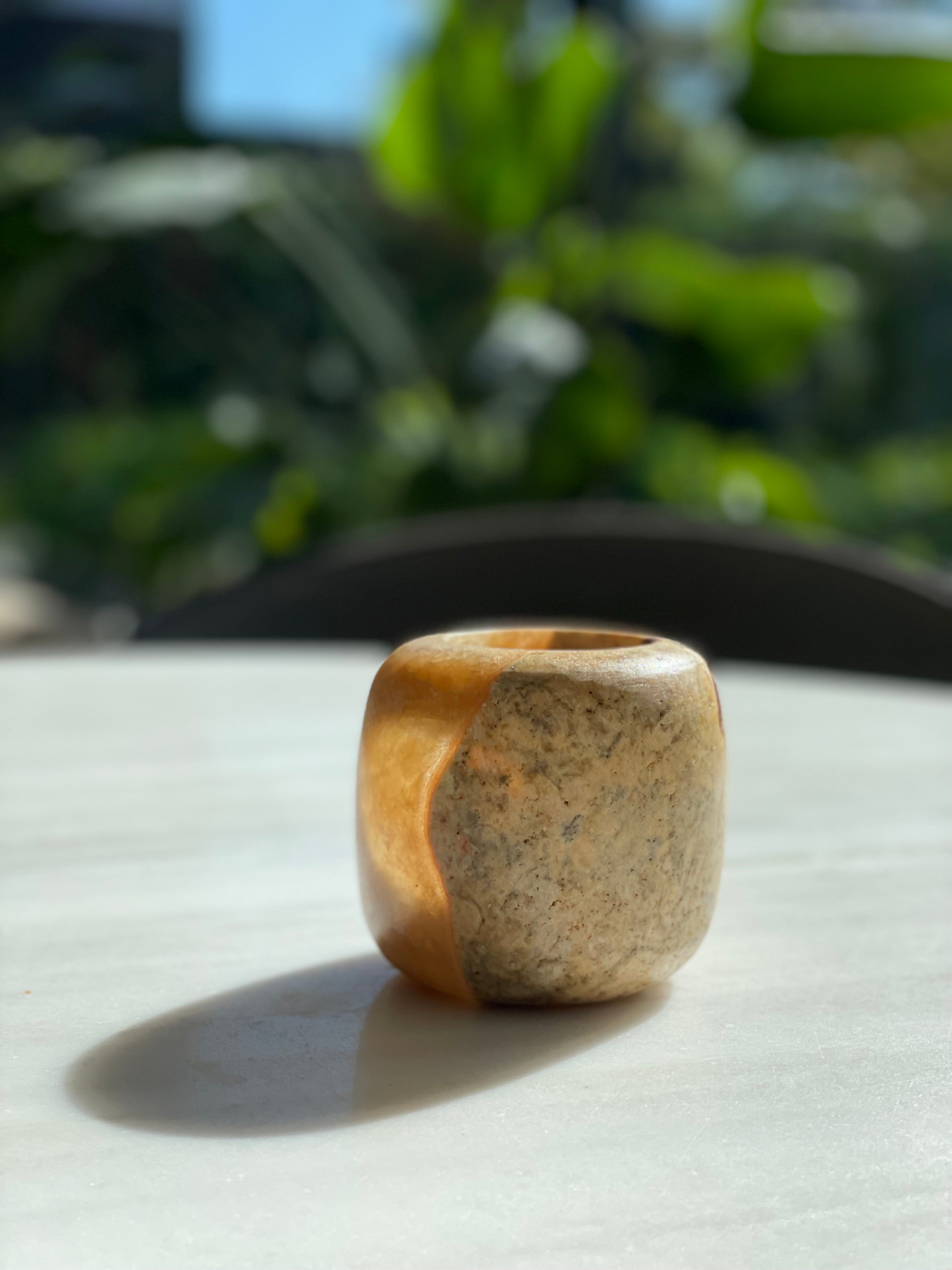 Egyptian alabaster sphere