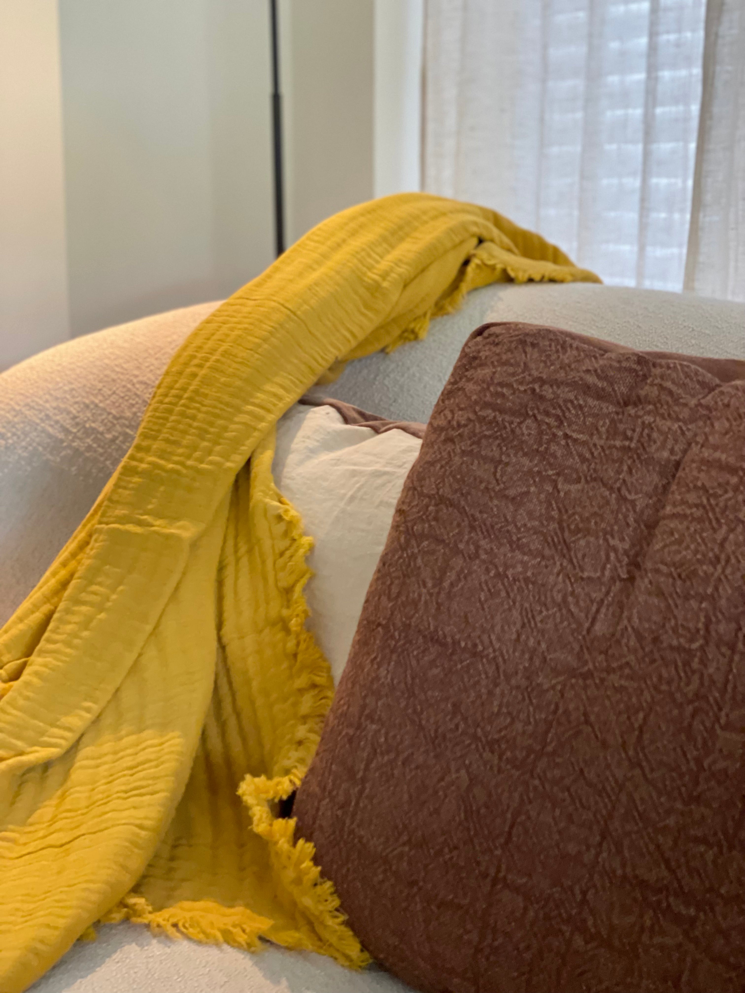 Plaid Ochre - cotton