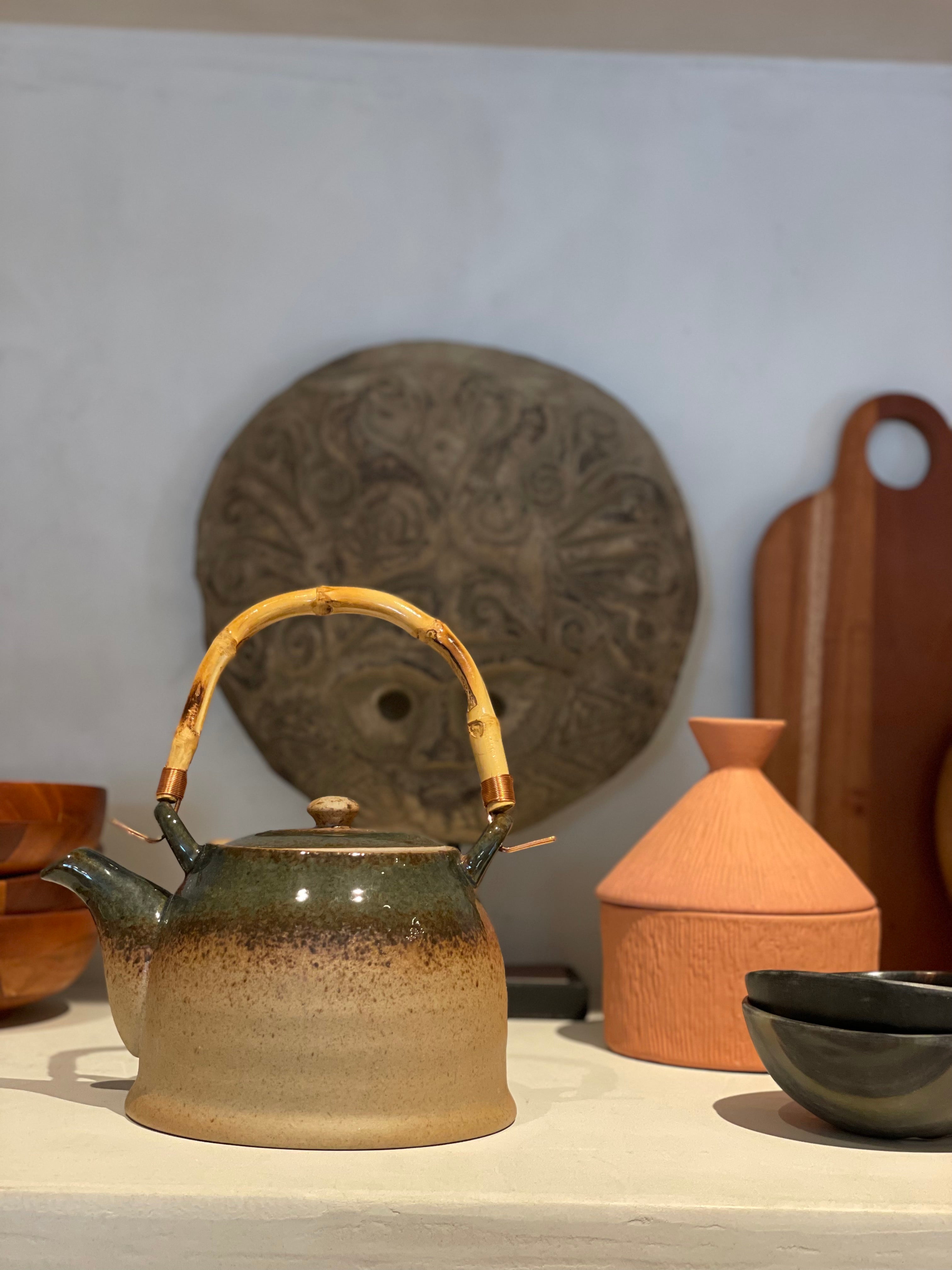 Theepot Aura mosgroen