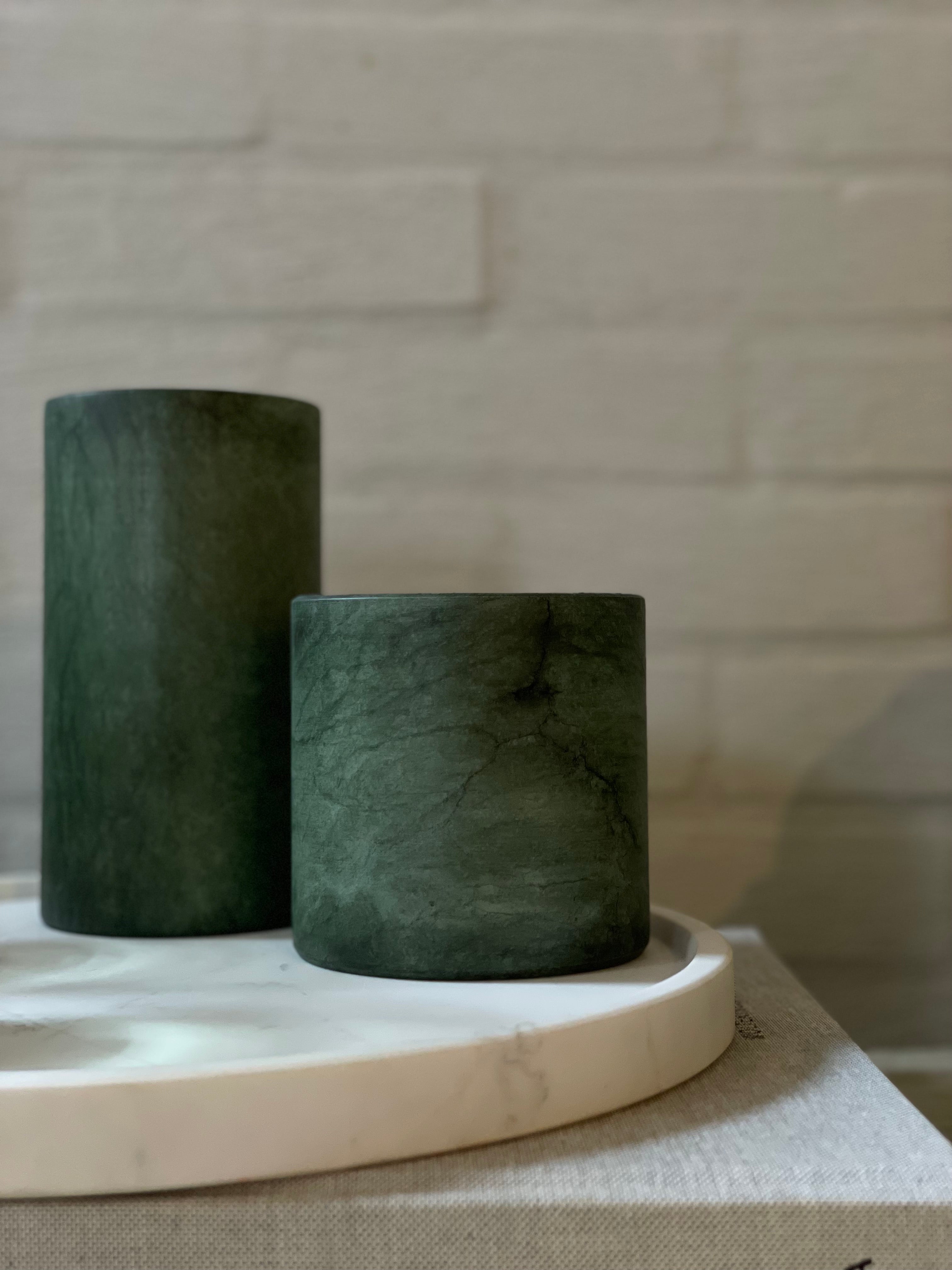 Kaarshouder albaster groen S breed
