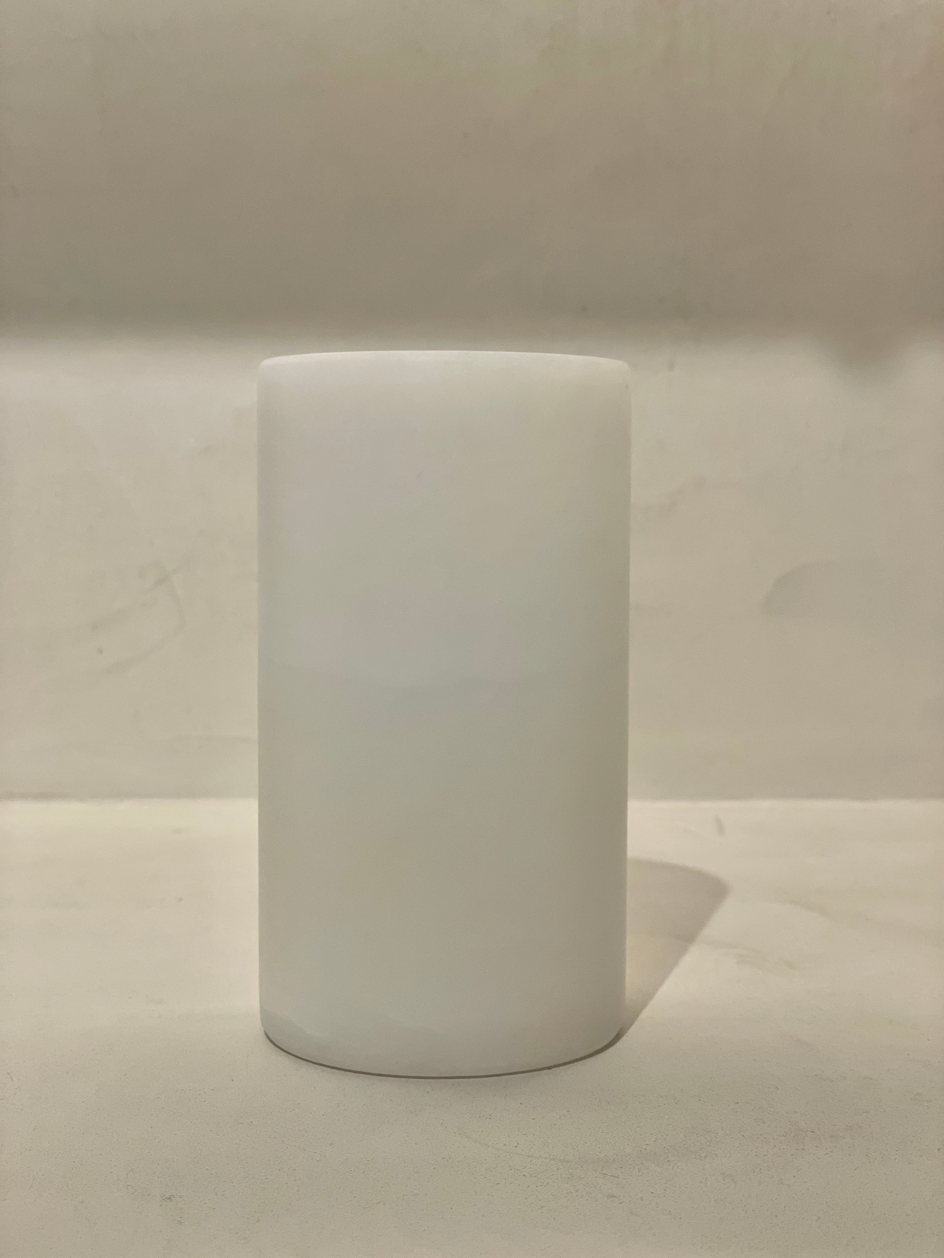 Candle holder alabaster white M