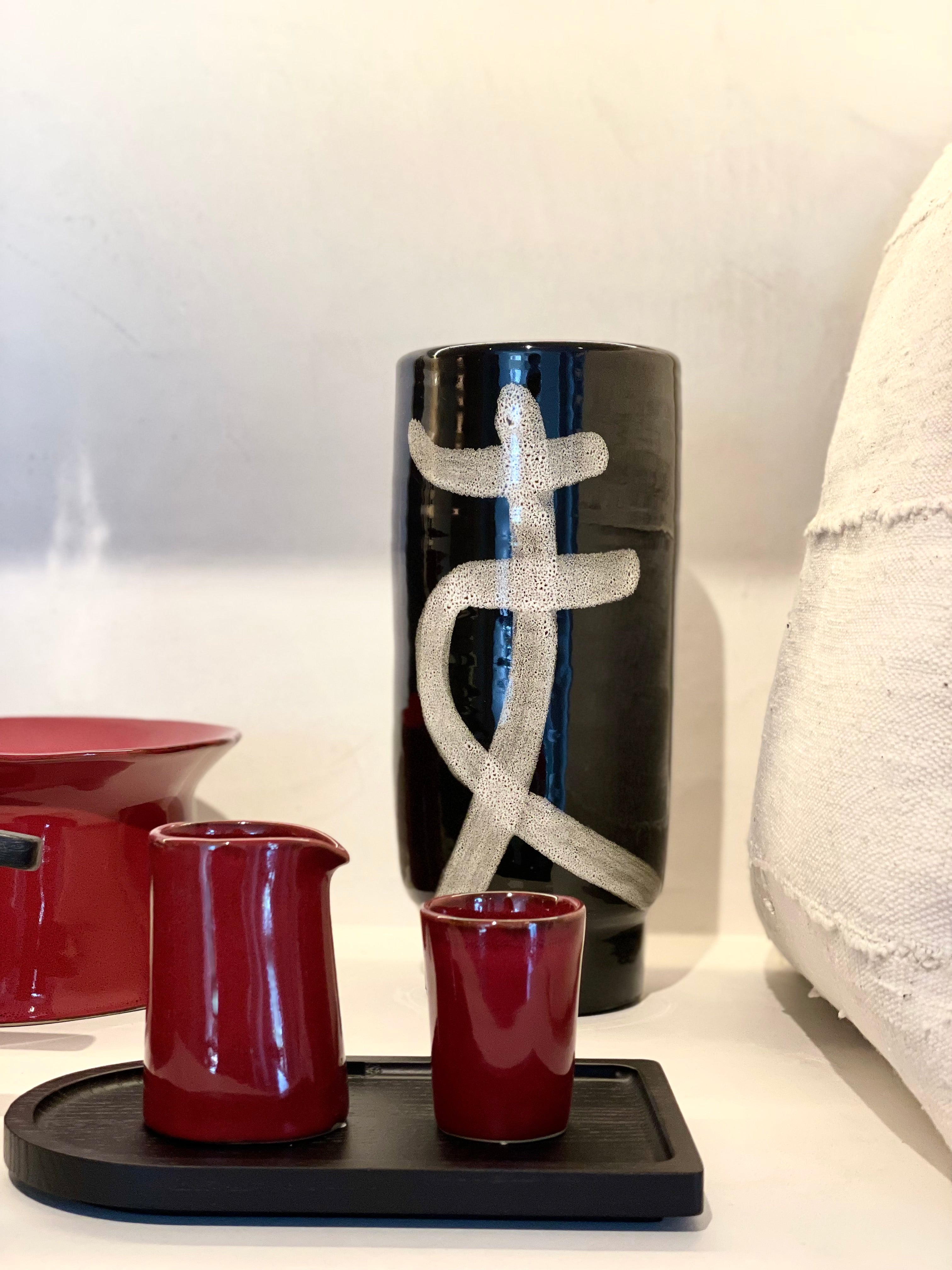 Milk jug - La Mère by Marie Michielssen - Venetian red