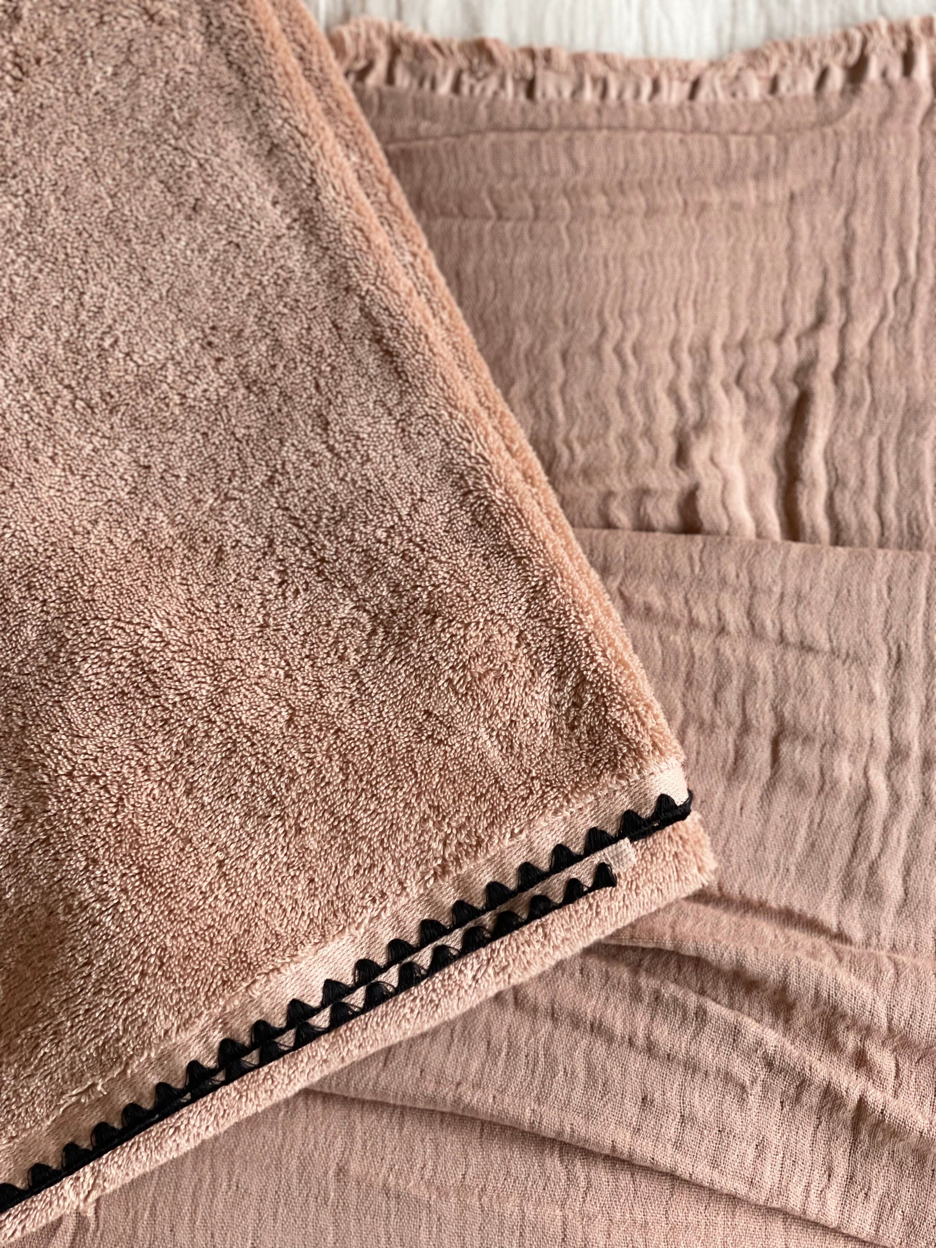 Serviette de bains XL vieux rose