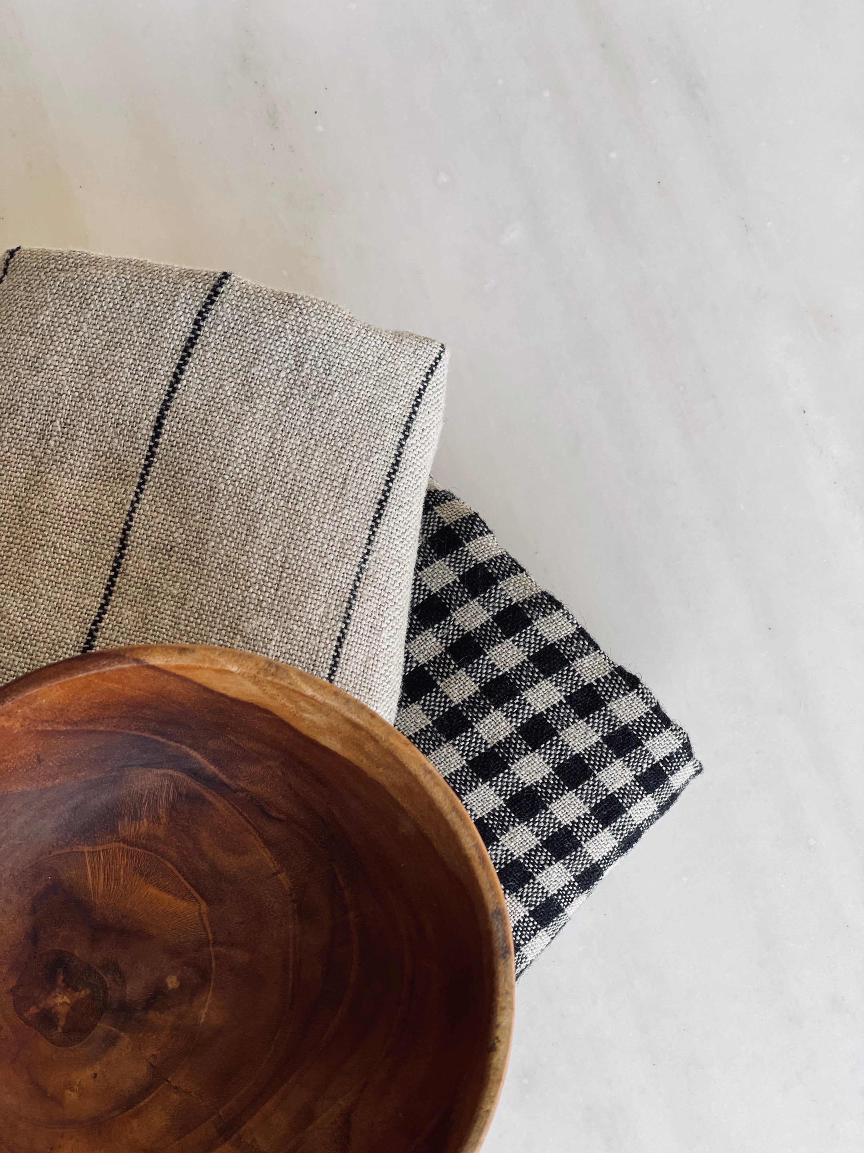 Kitchen towel beige-stripes