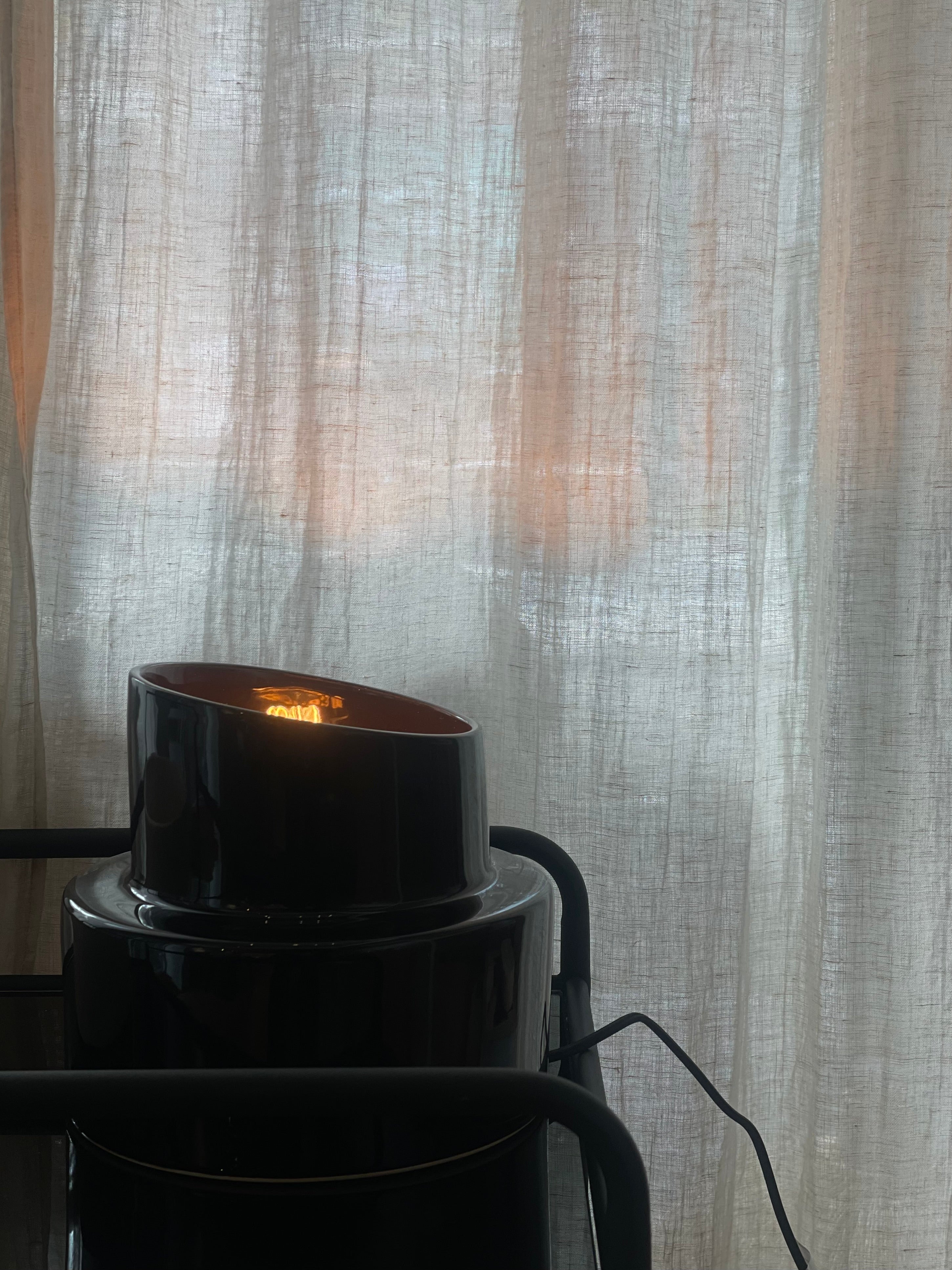 Table lamp black Pillar - Coseincorso