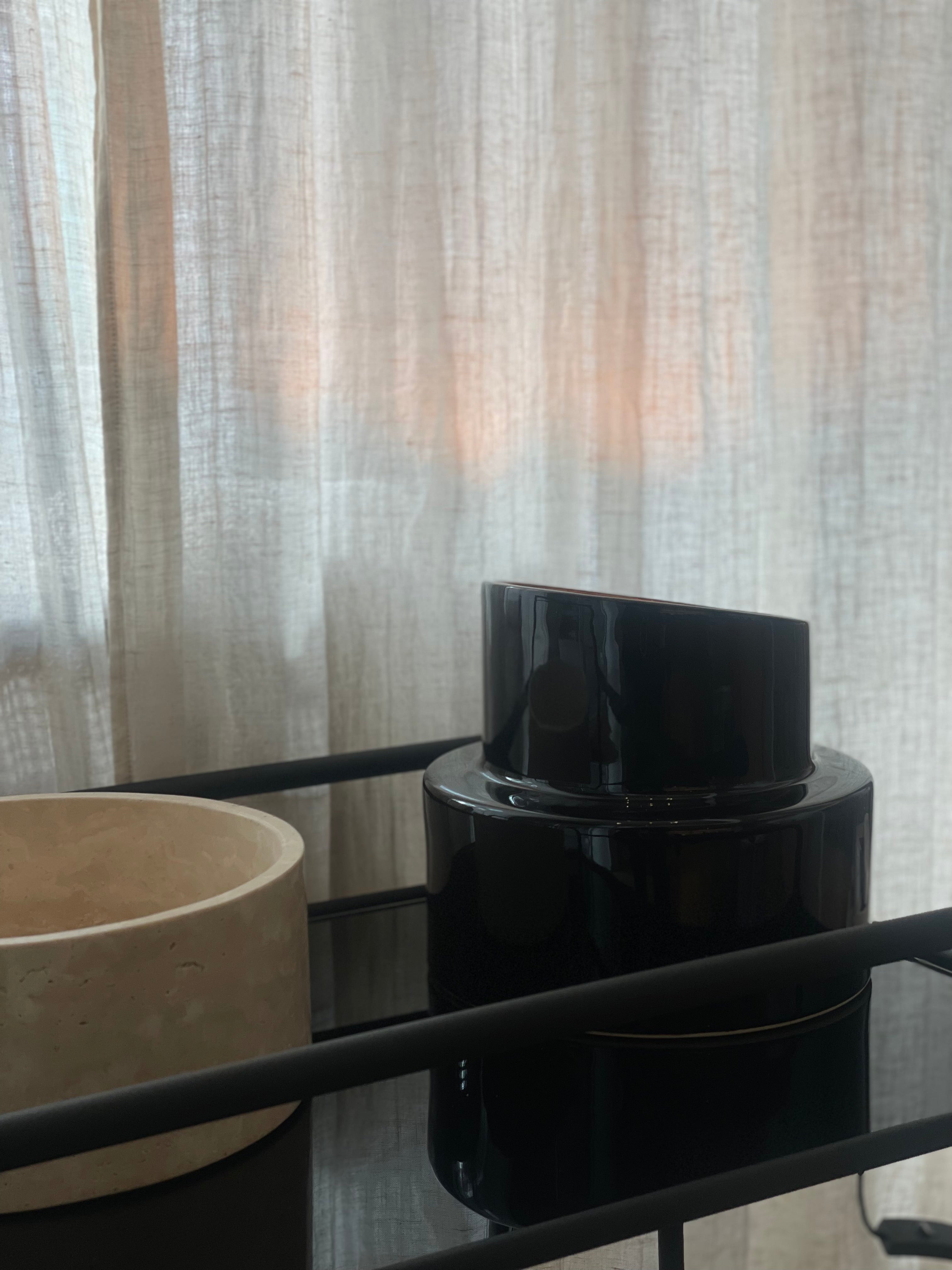 Table lamp black Pillar - Coseincorso