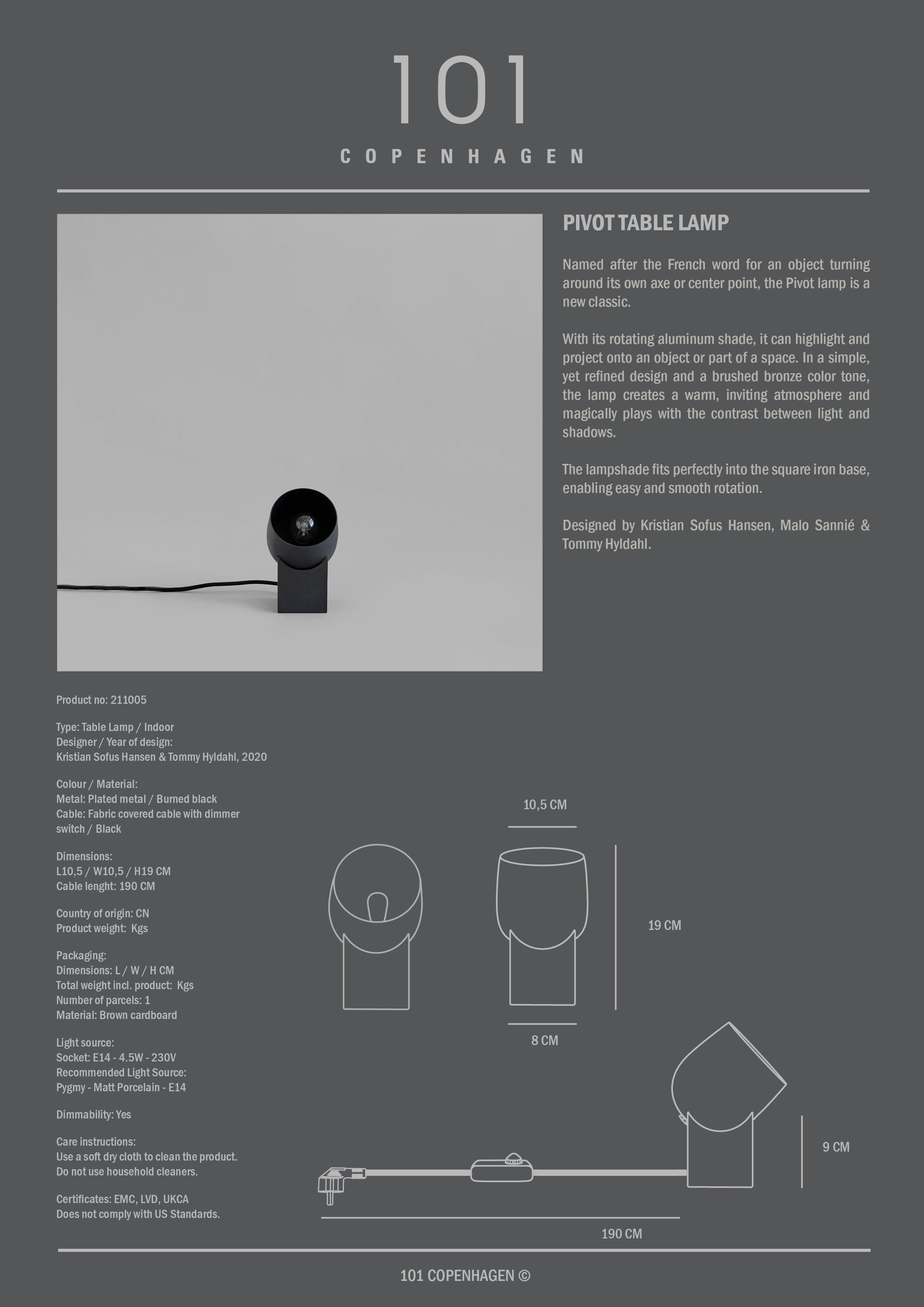 Pivot lamp