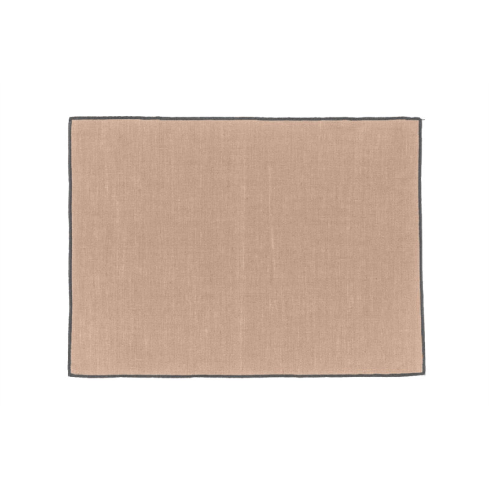 Sets de table en lin avec revêtement - vieux rose - set de 4