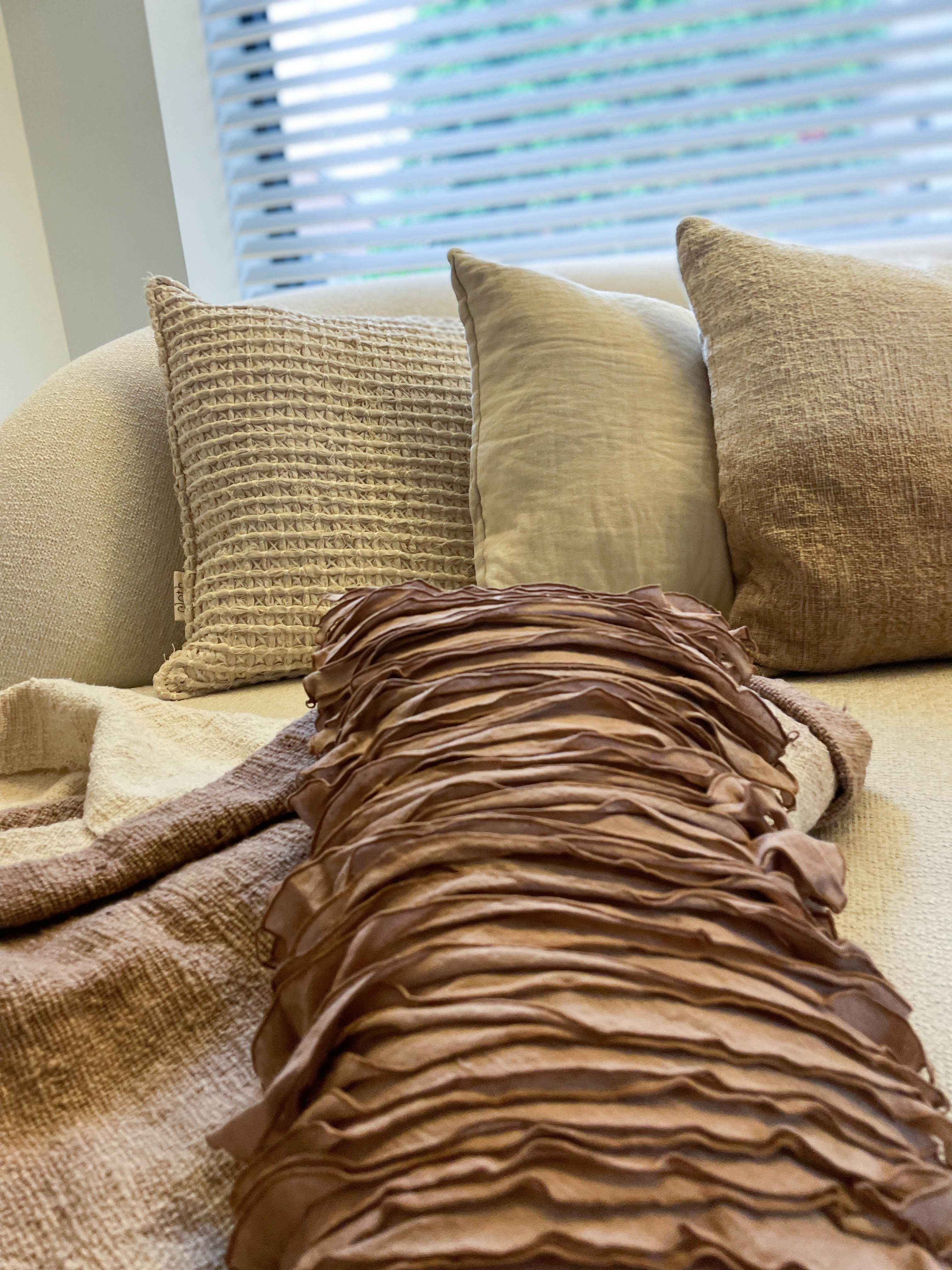 Handmade cushion woven