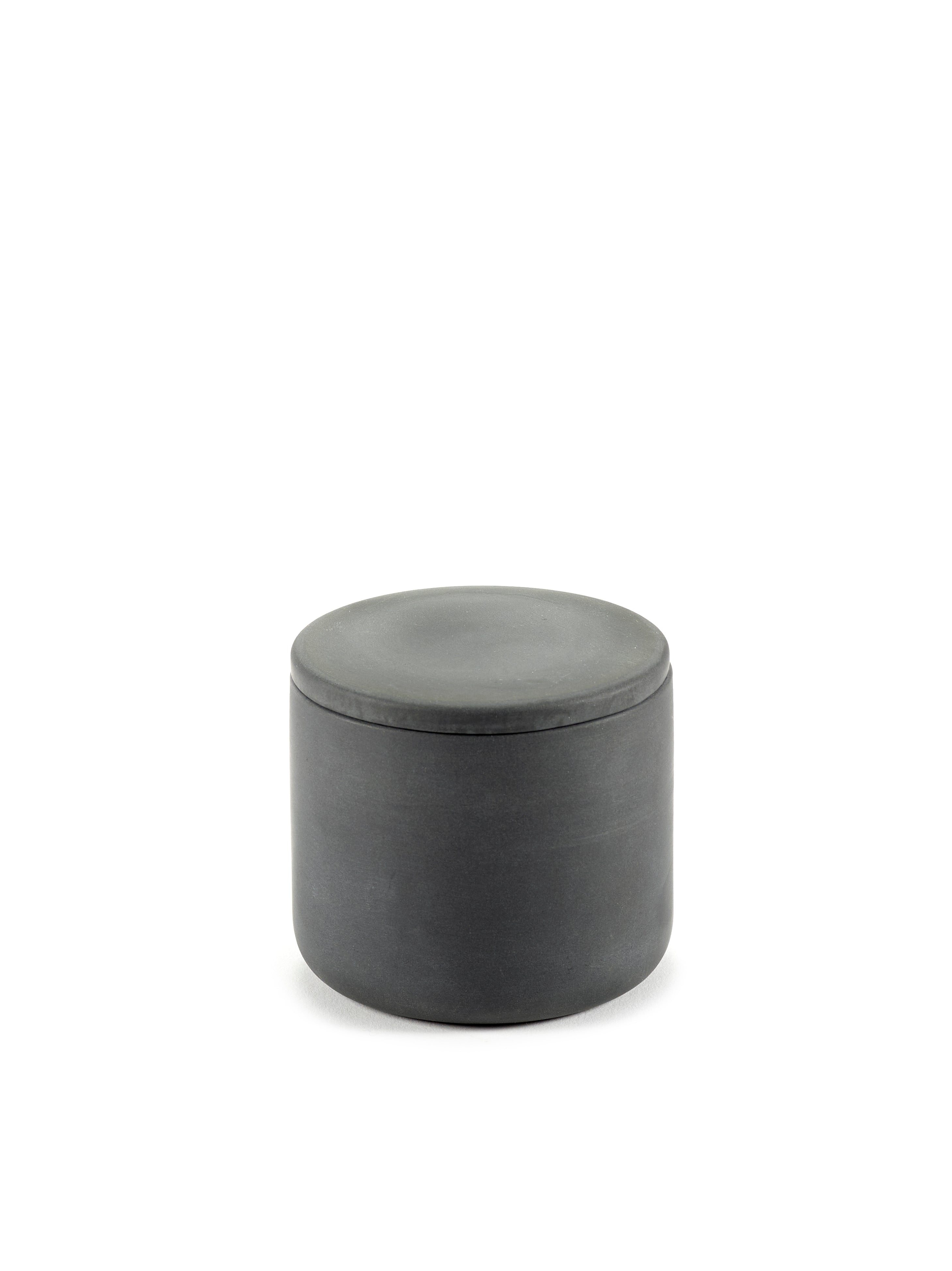 Small gray storage box with lid - Bertrand Lejoly