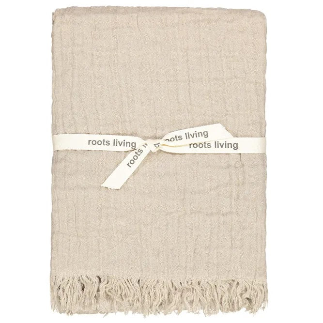 Throw Linen Natural