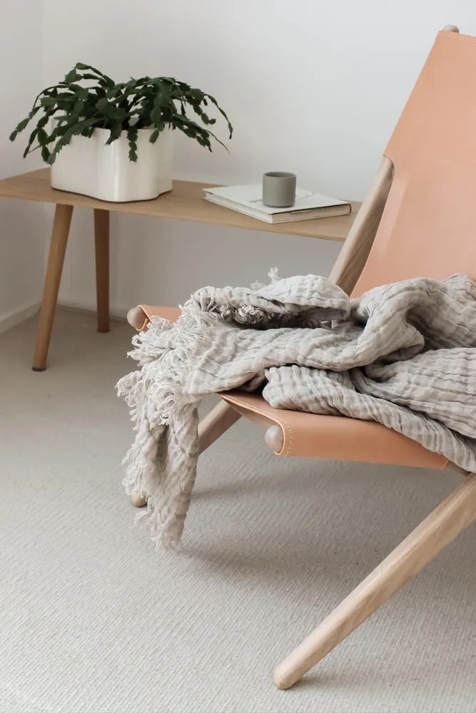 Throw Linen Natural