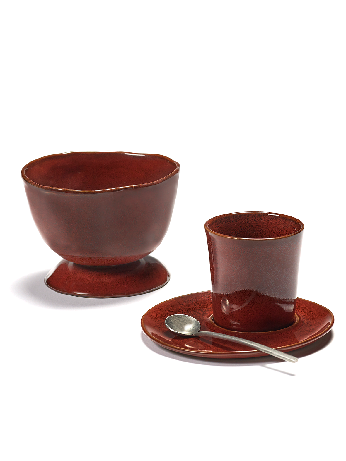 Tasse à café - La Mère by Marie Michielssen - Venetian red