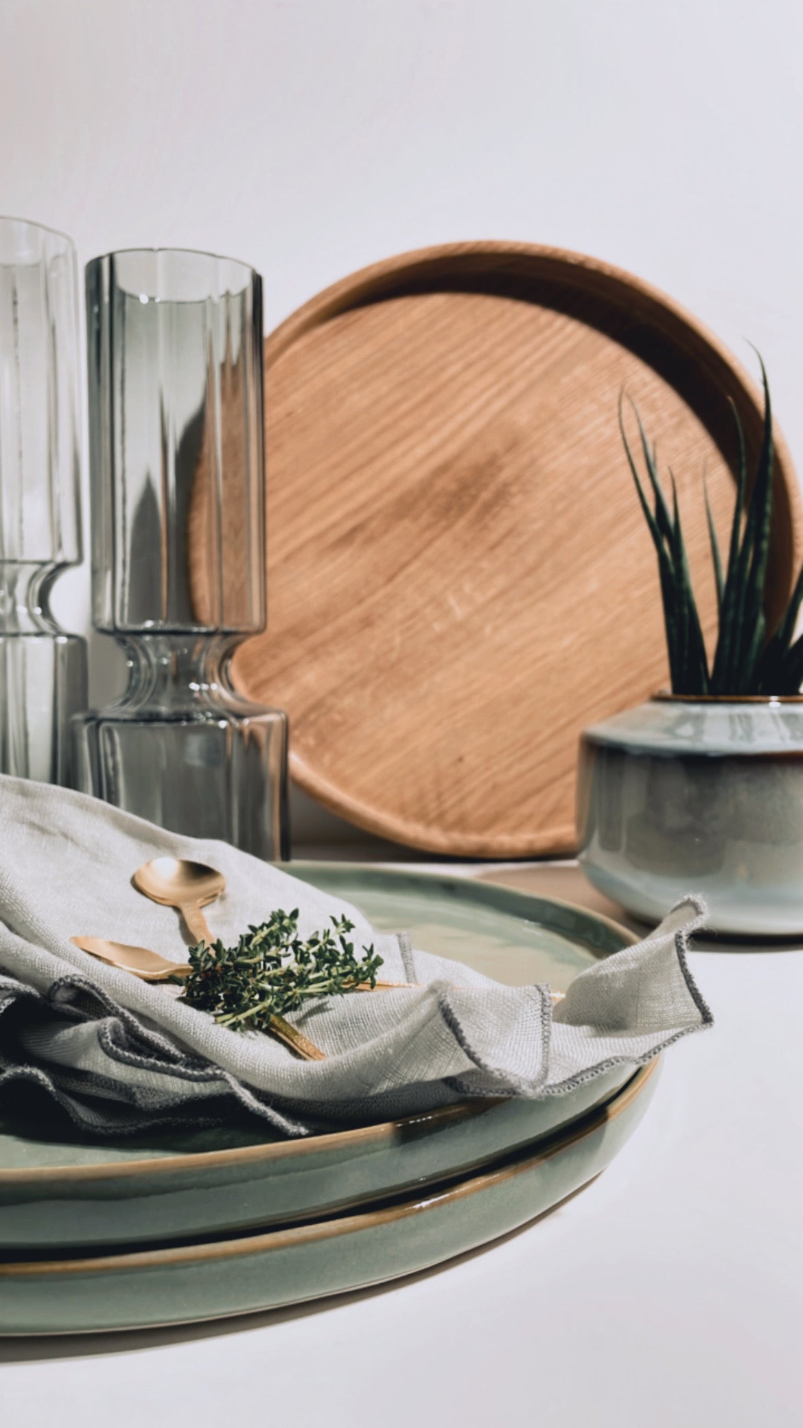 Vase Hyacinth - grey - L.