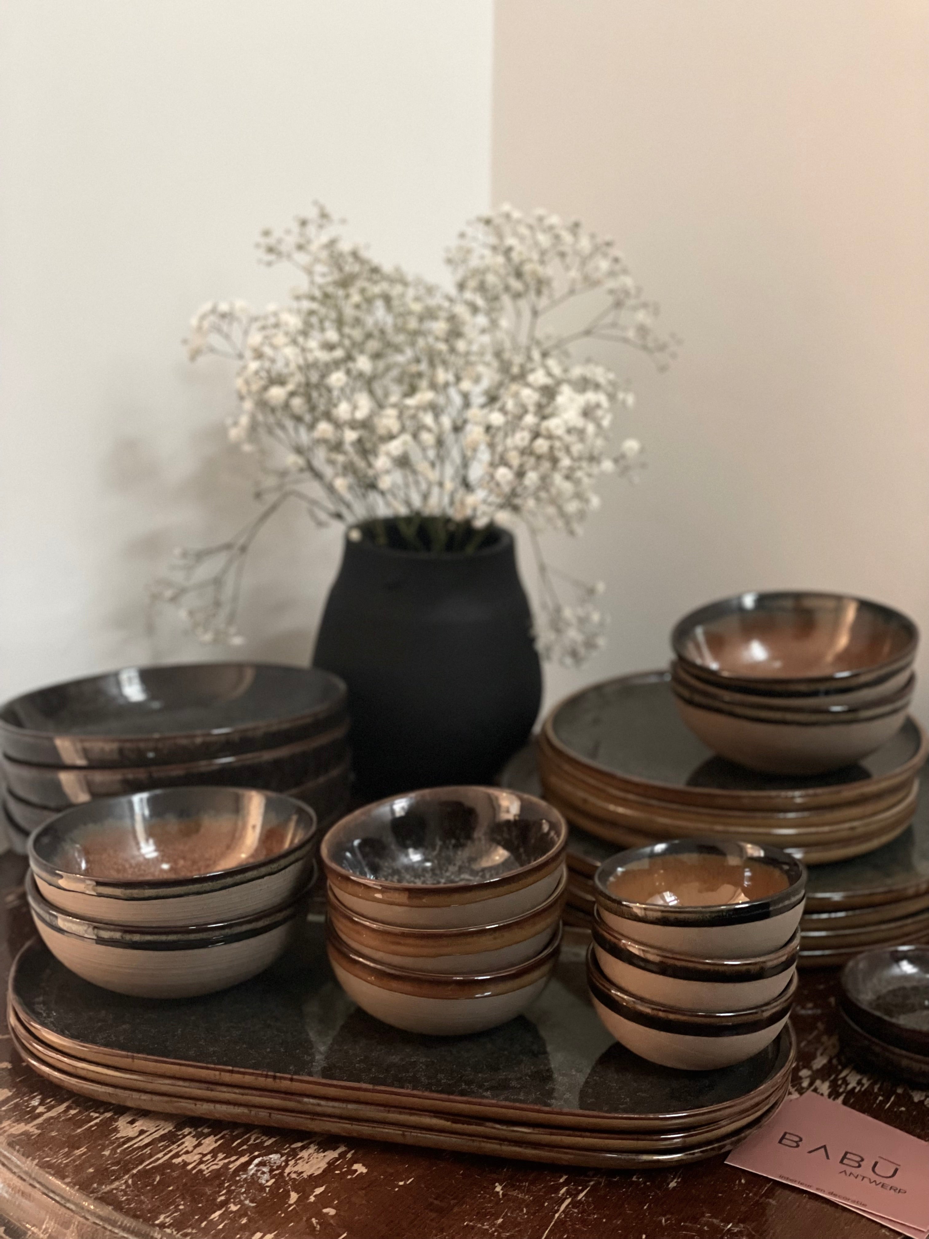 Bowl S Surface Rusty Brown