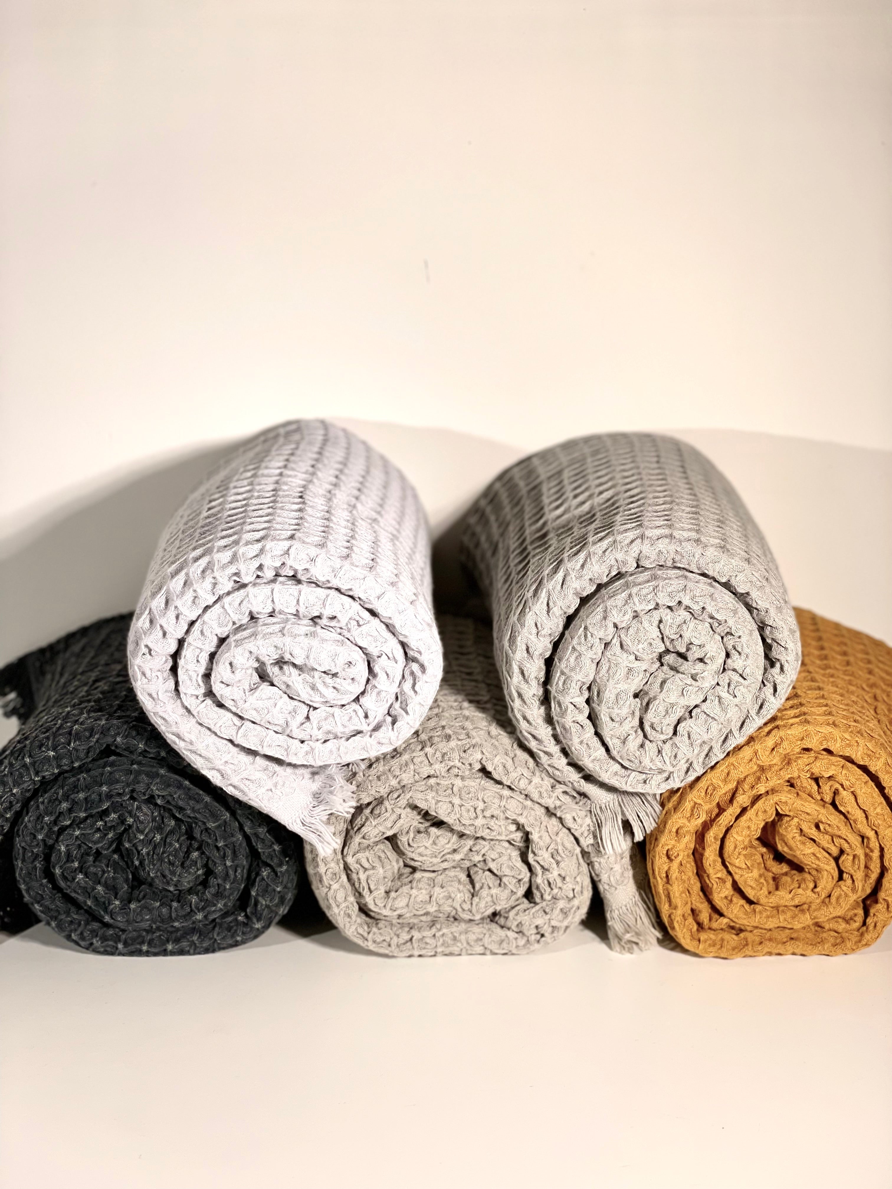 Hammam towel - Stone waffle