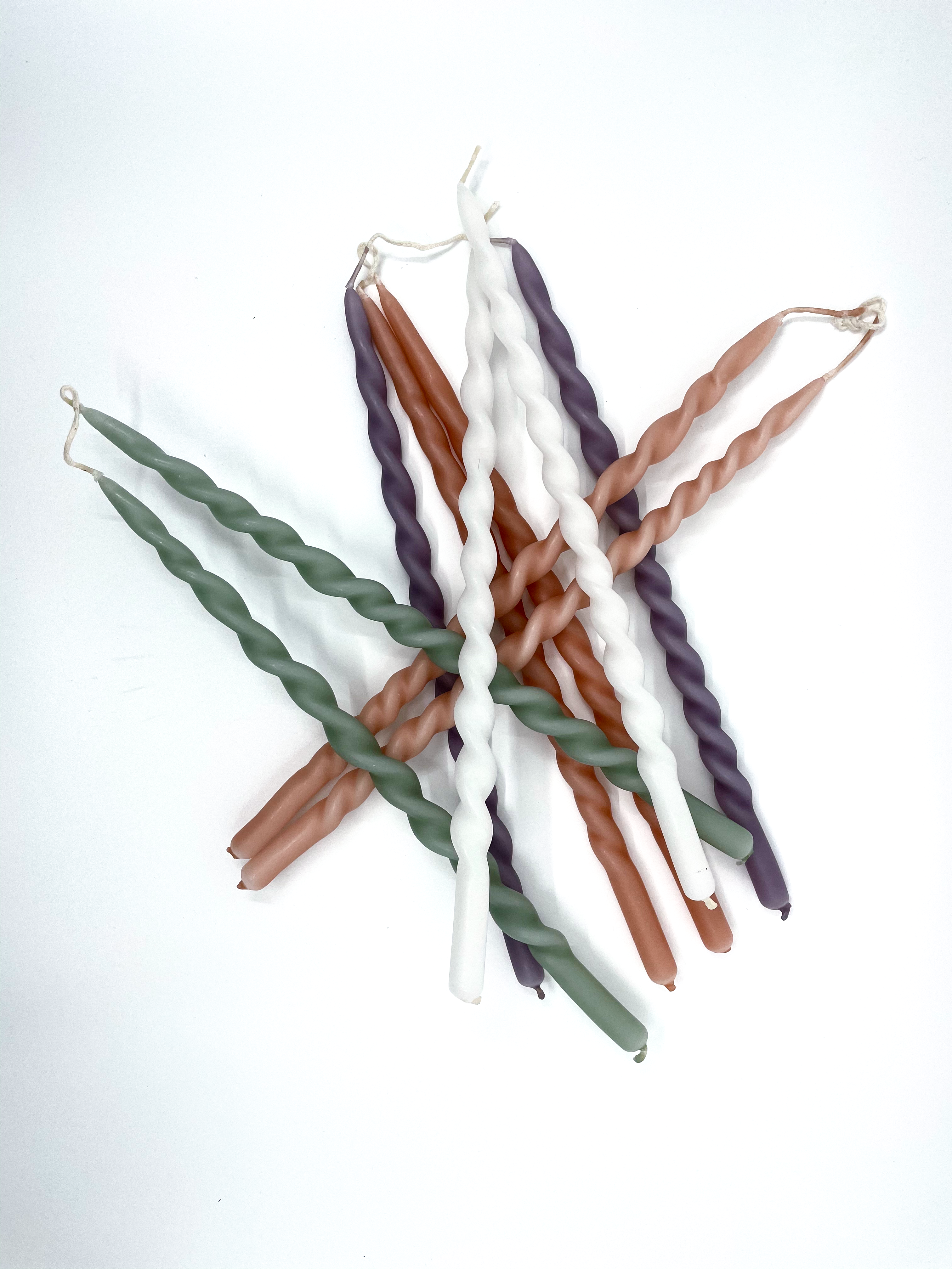 Dinner candle Slim Swirl - 30 cm - set of 2