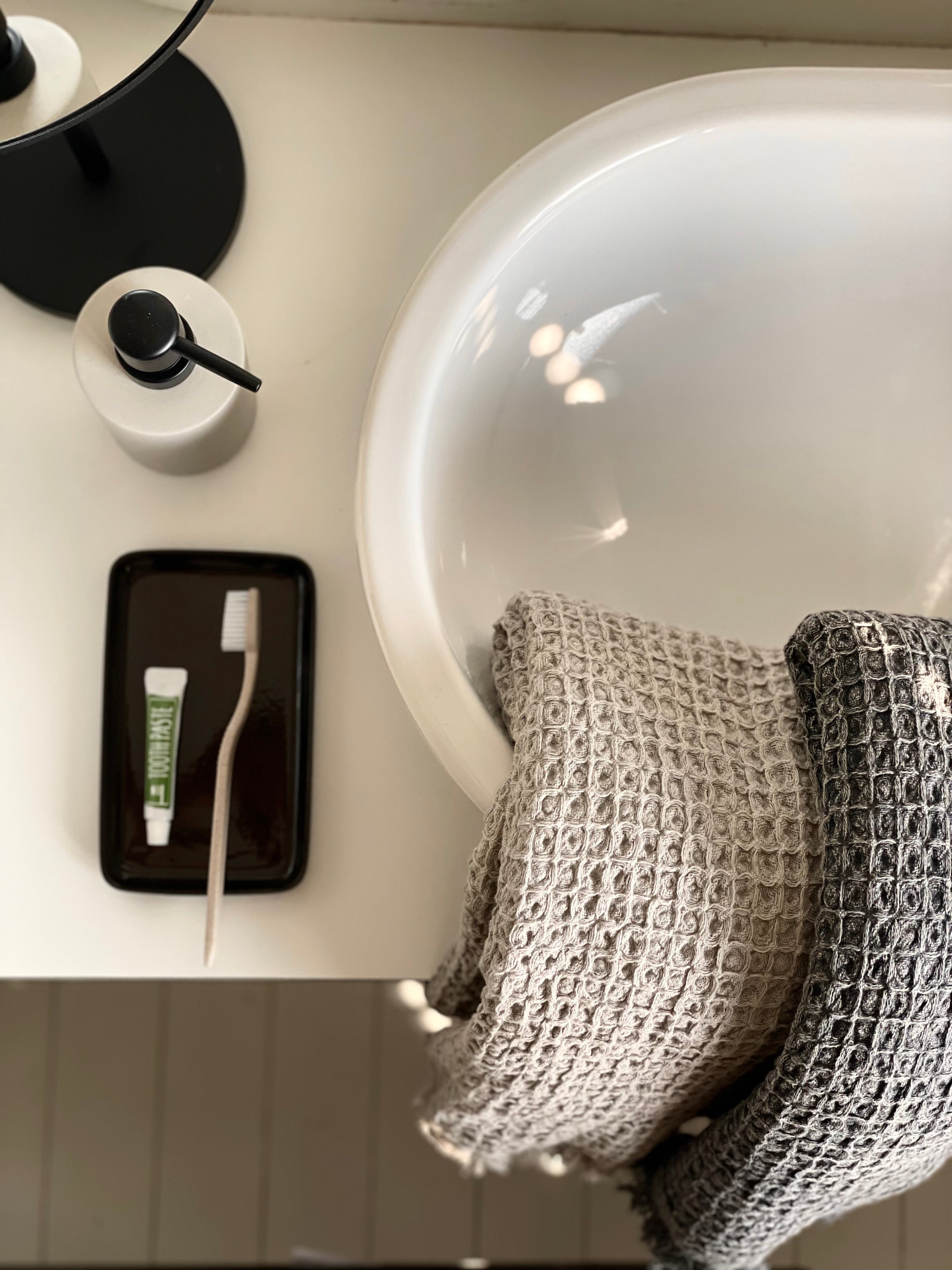 Hammam towel - Stone waffle
