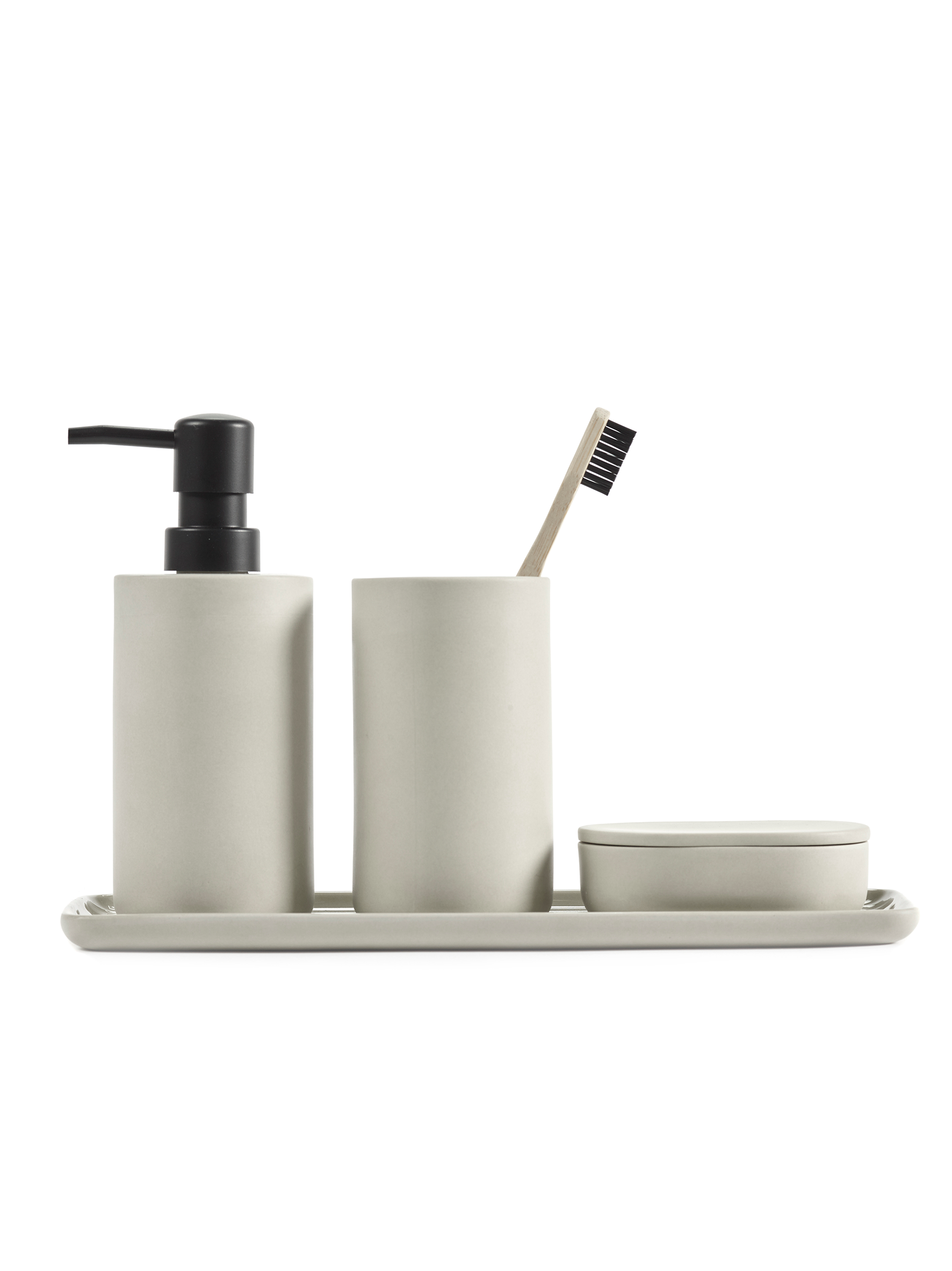 Plat rectangulaire Large beige - Bertrand Lejoly