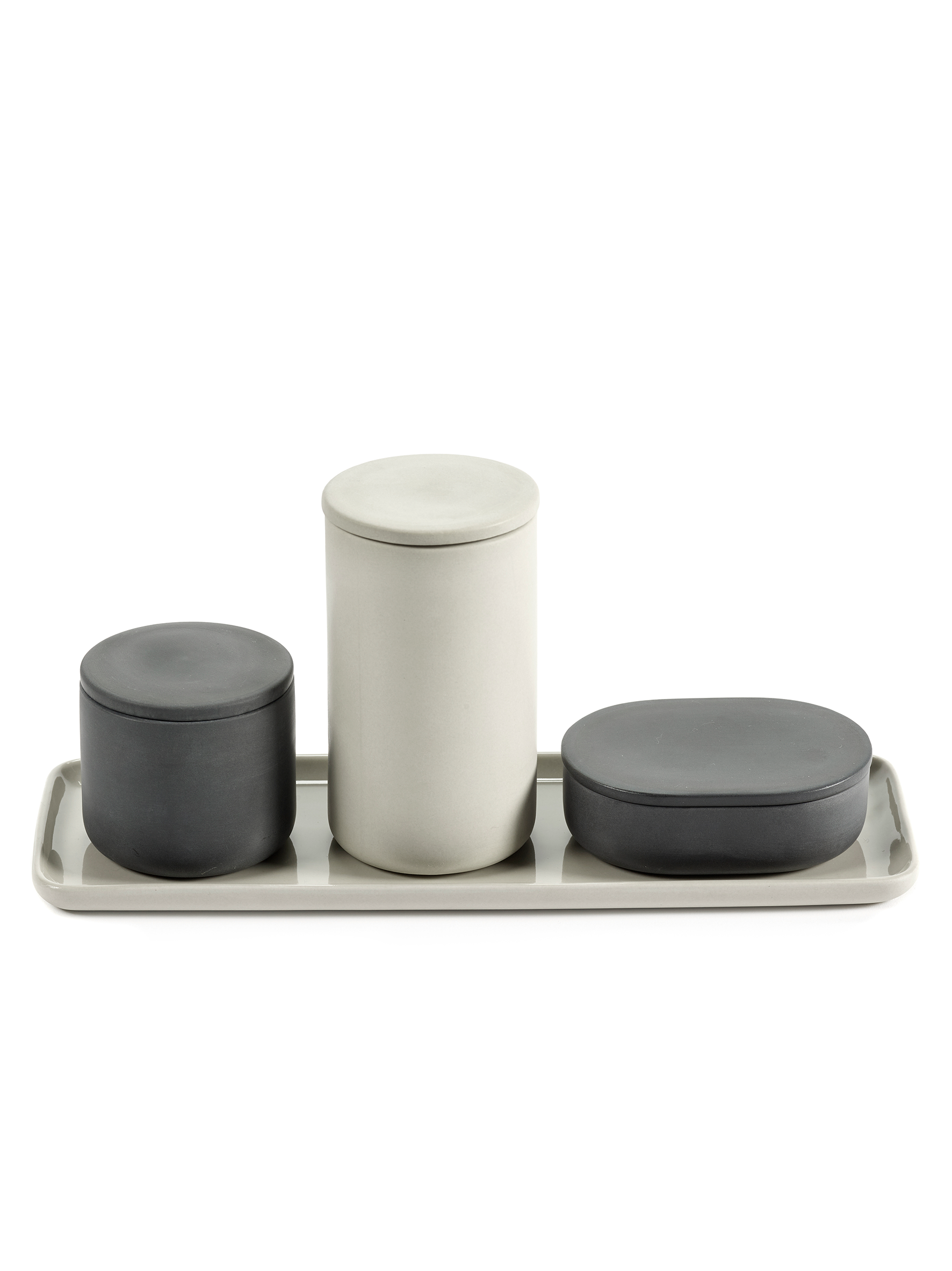 Plat rectangulaire Large beige - Bertrand Lejoly