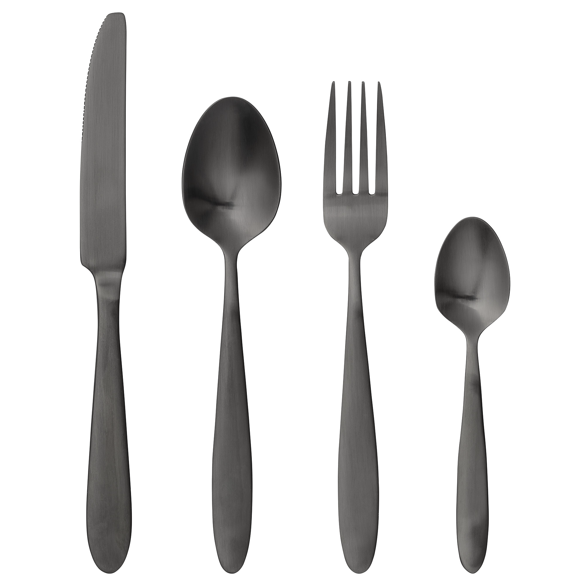 Bestek zwart - set voor 6 personen