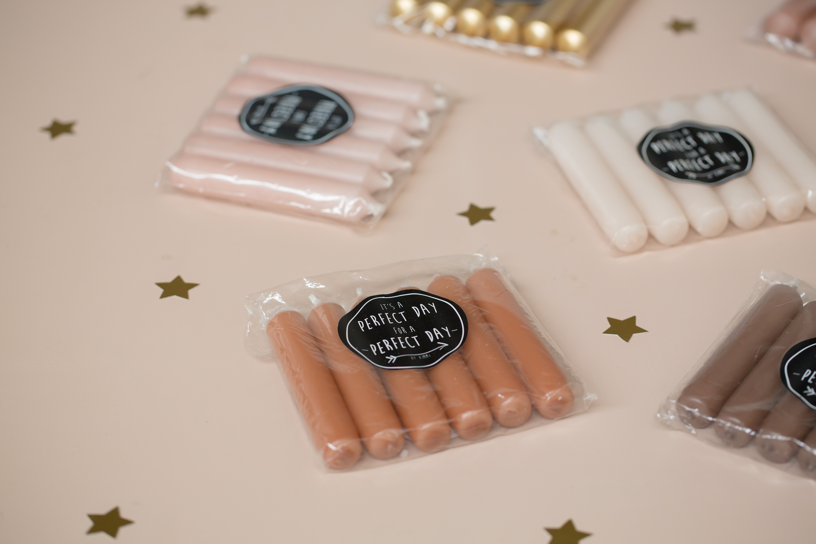 Cadeaupakket dinerkaarsen zwart