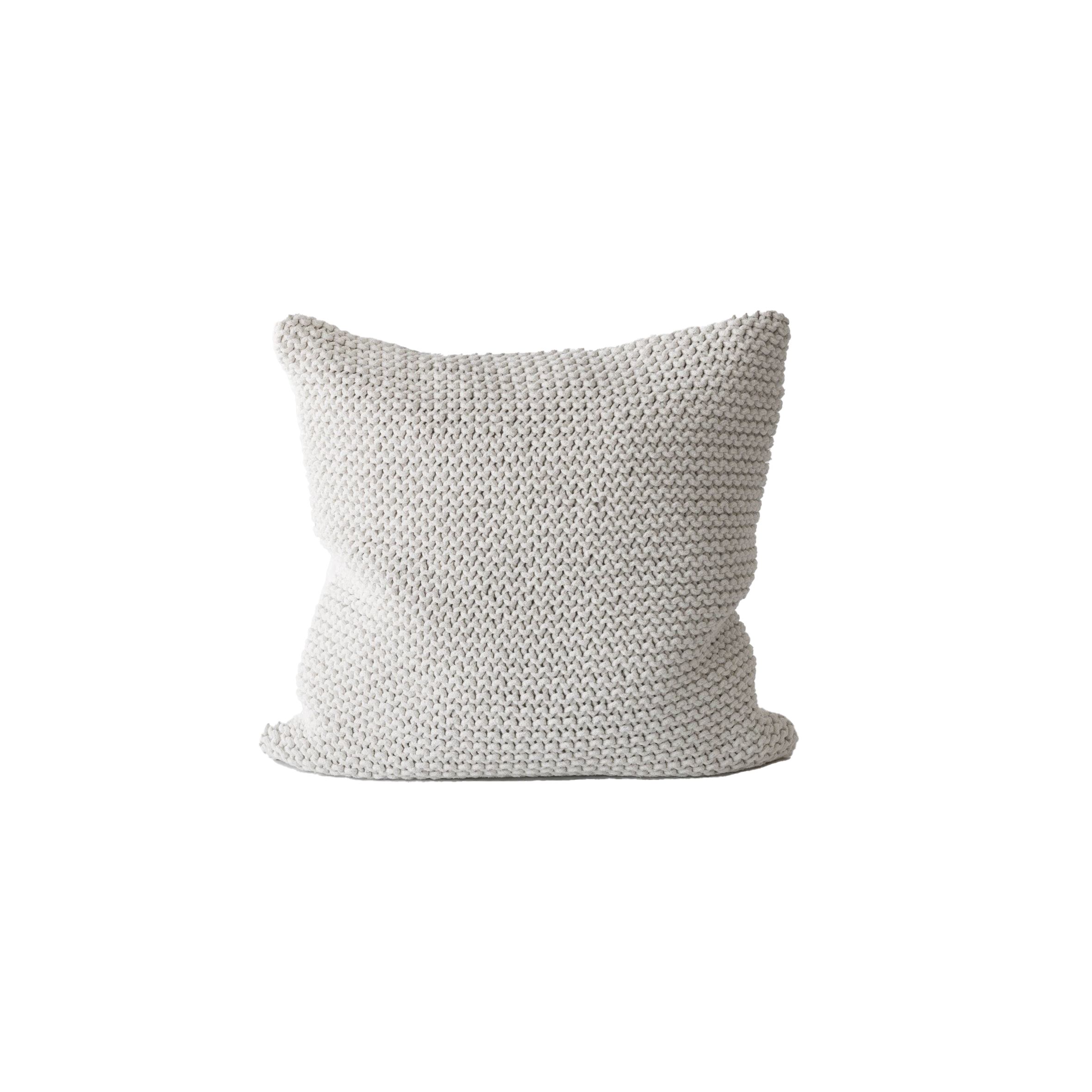 Rope pillow large white