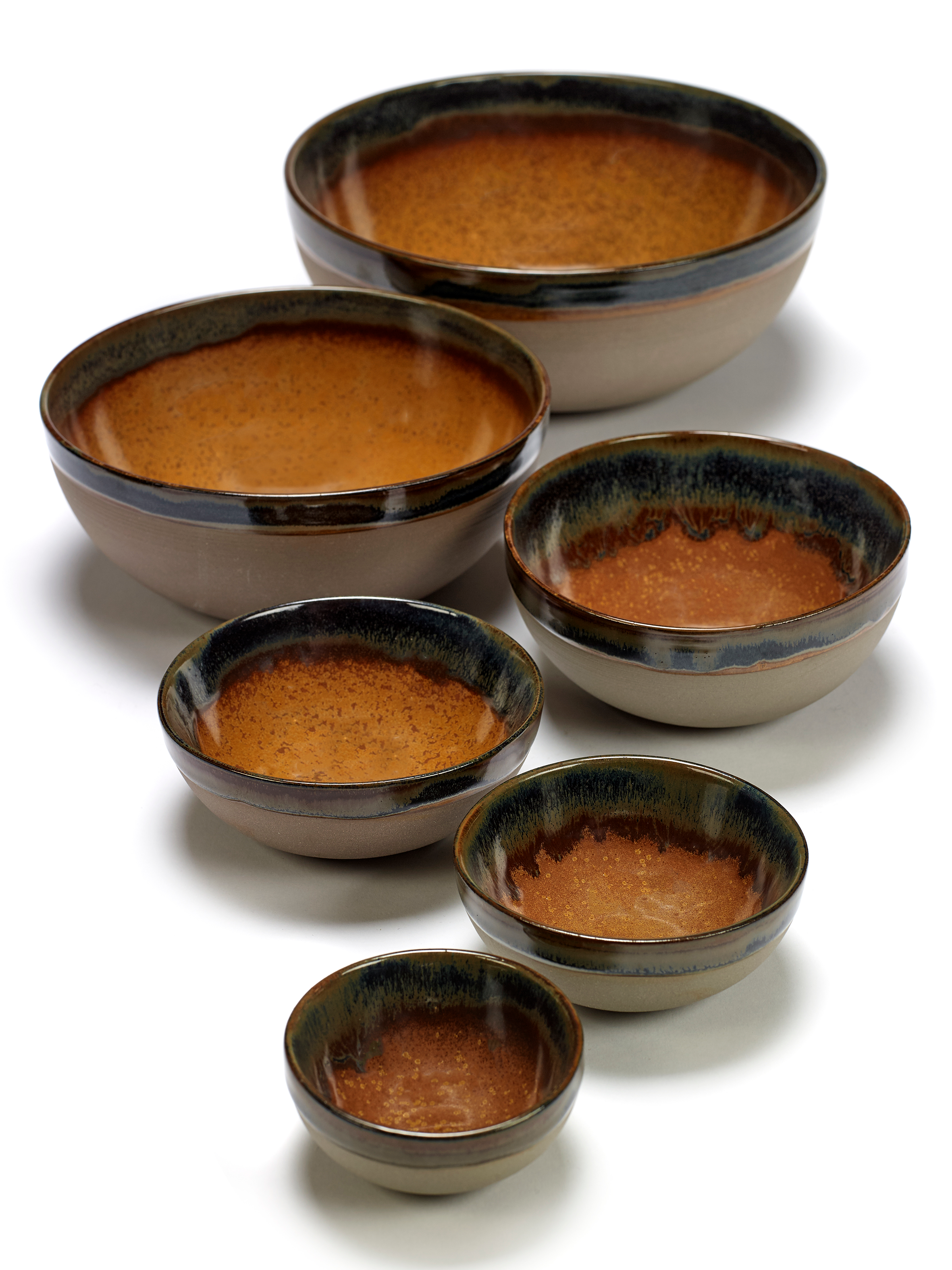 Bowl S Surface Rusty Brown