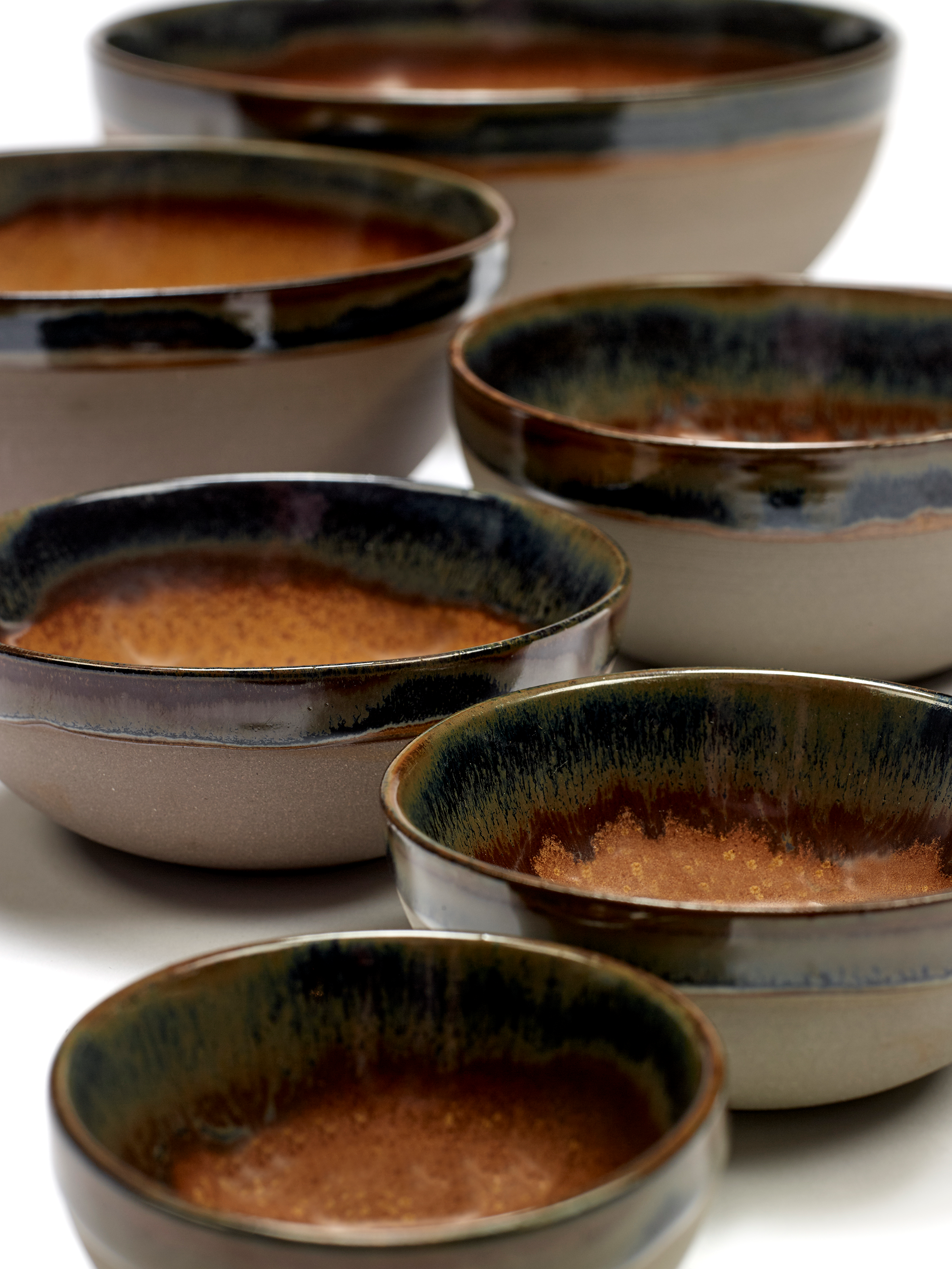 Bowl S Surface Rusty Brown