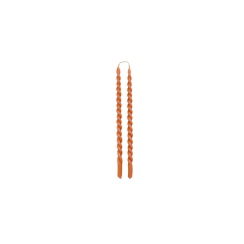 Dinner candle Slim Swirl - 30 cm - set of 2