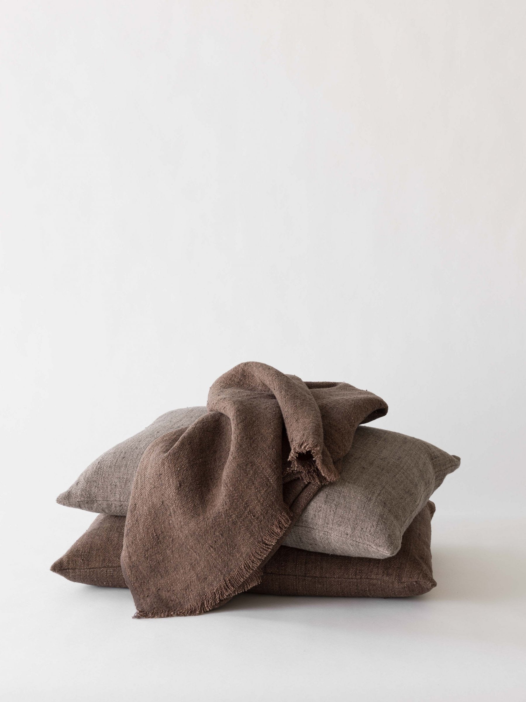 Linnen kussen Margaux kleur Ash