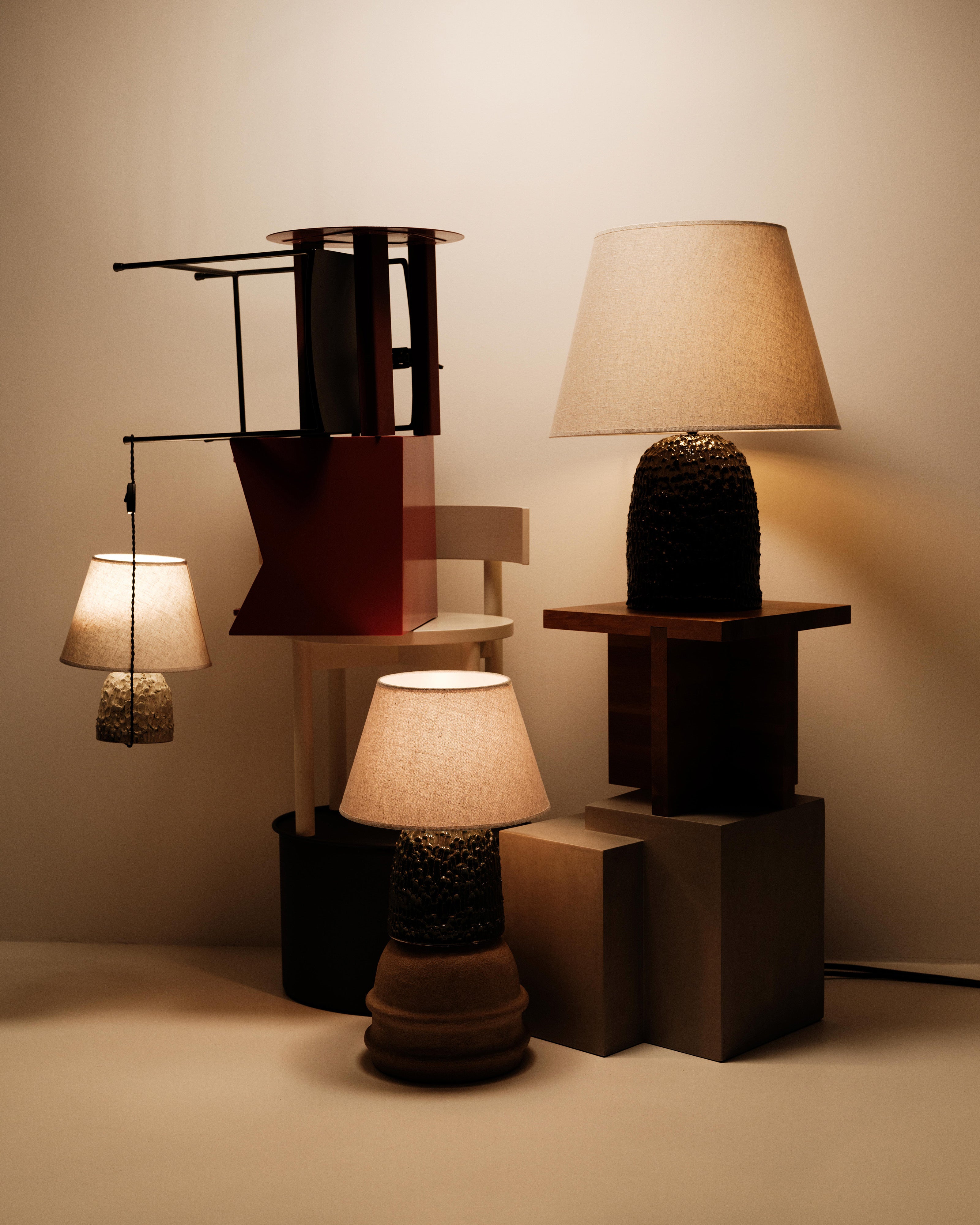 Table lamp Tronco M - green