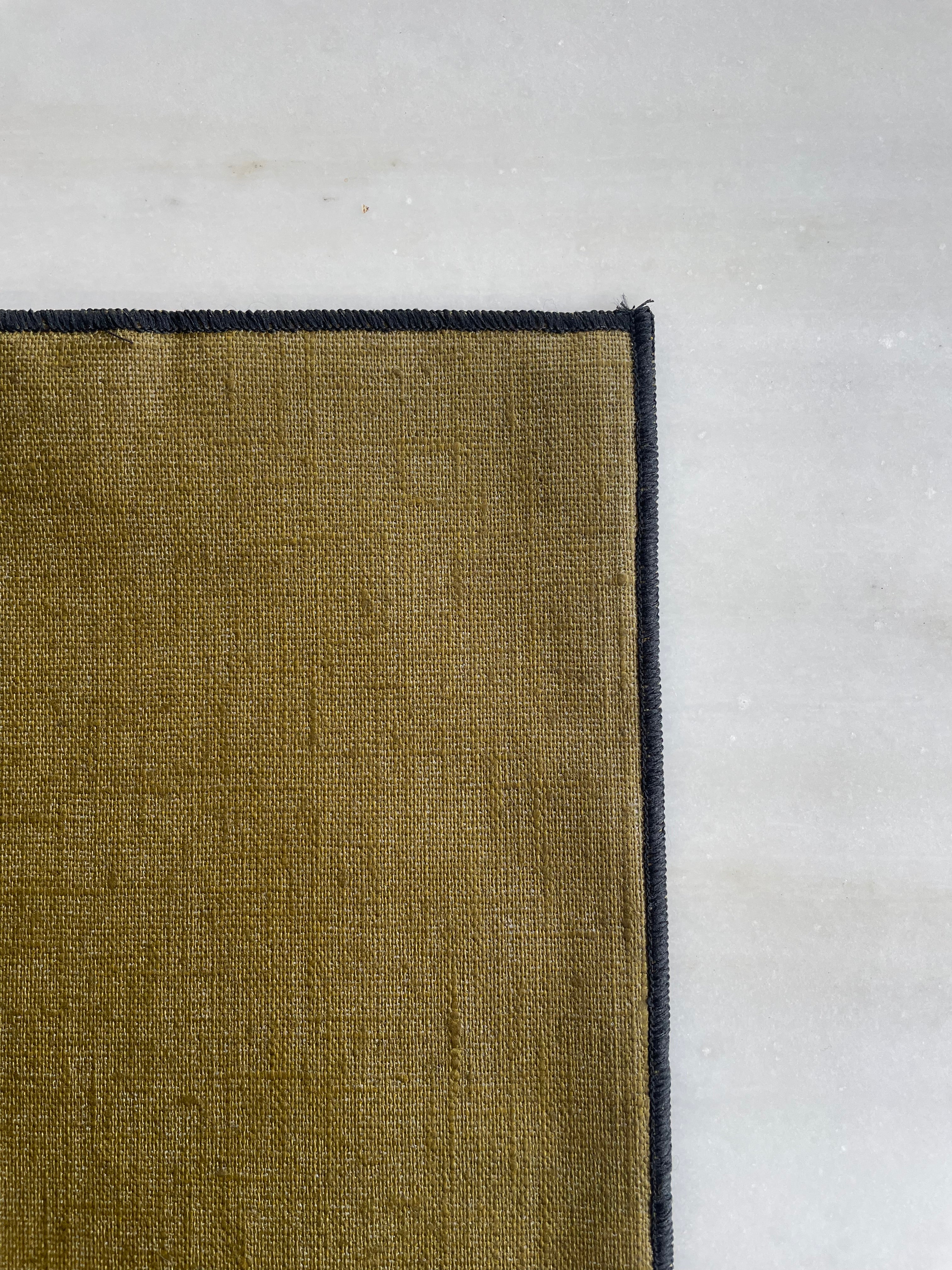 Placemats linen with coating - olive - set of 4