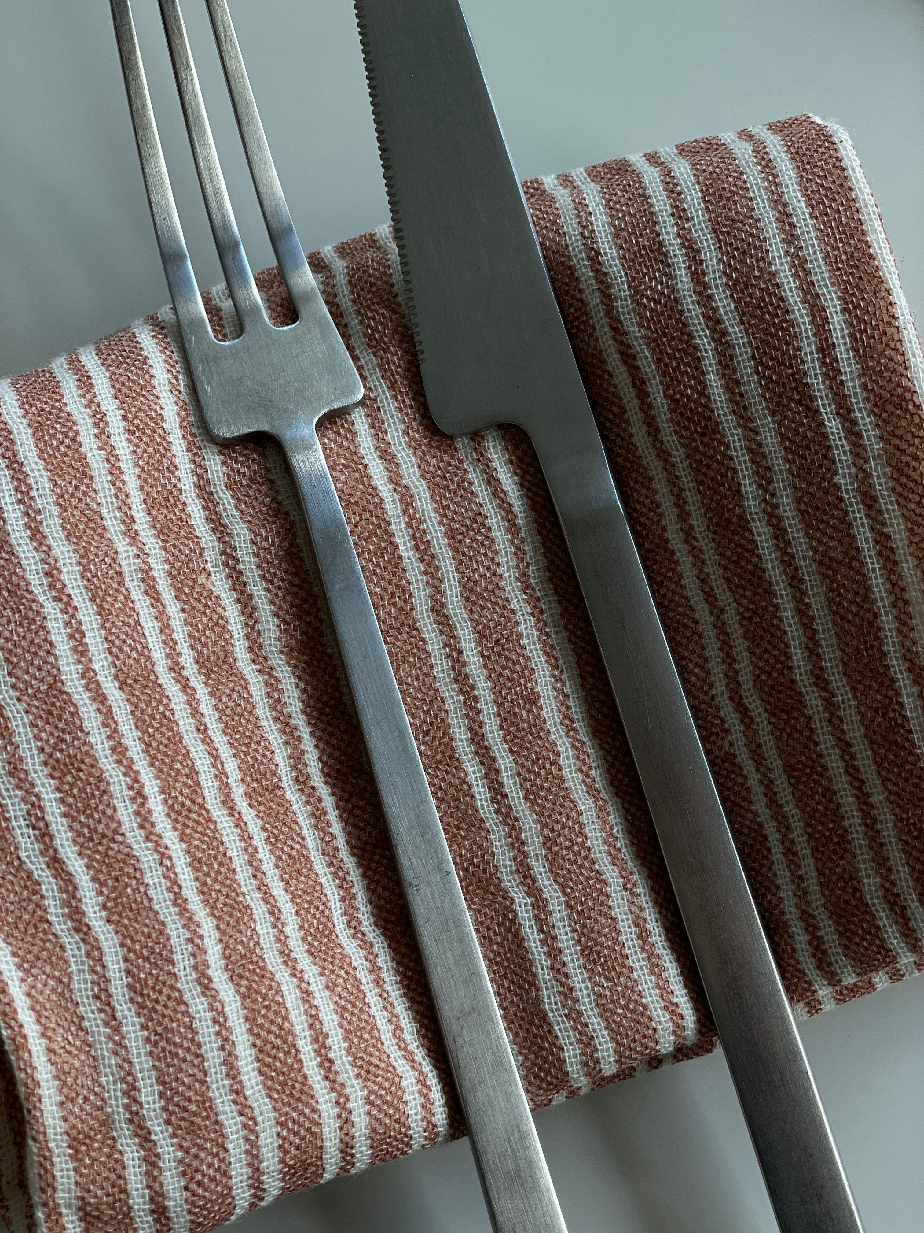 Servet - set van 6 -terracotta