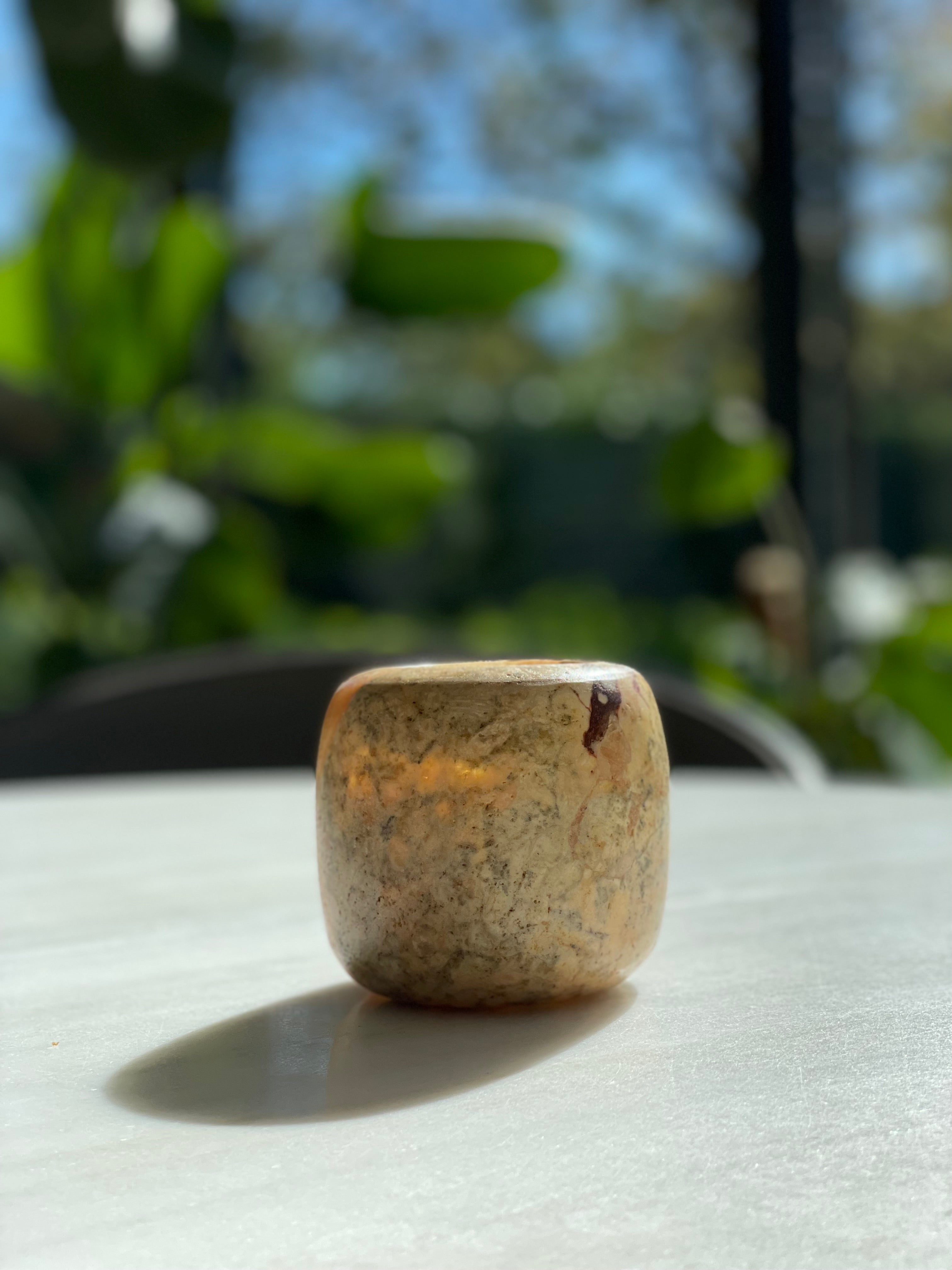 Egyptian alabaster sphere